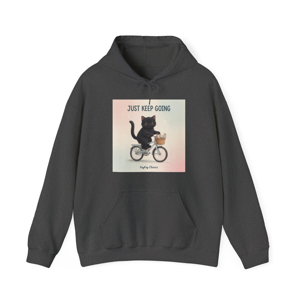 JUST KEEP GOING Cat Hoodie