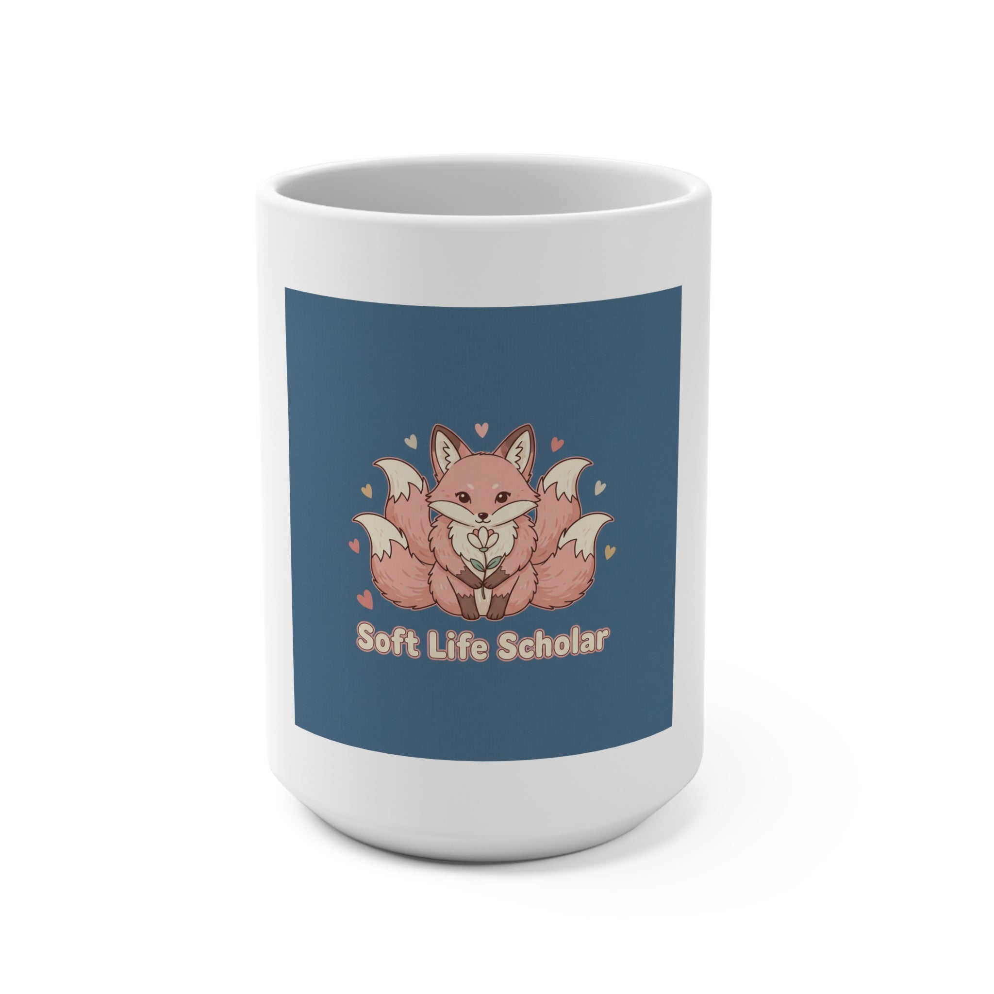 Kitsune Mug 15oz – Soft Life Scholar