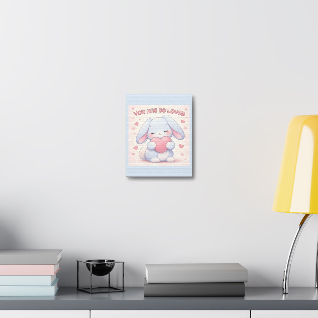 "YOU ARE SO LOVED" Black Cat Canvas | College Girl Gift | Fashion | KayKay Classics