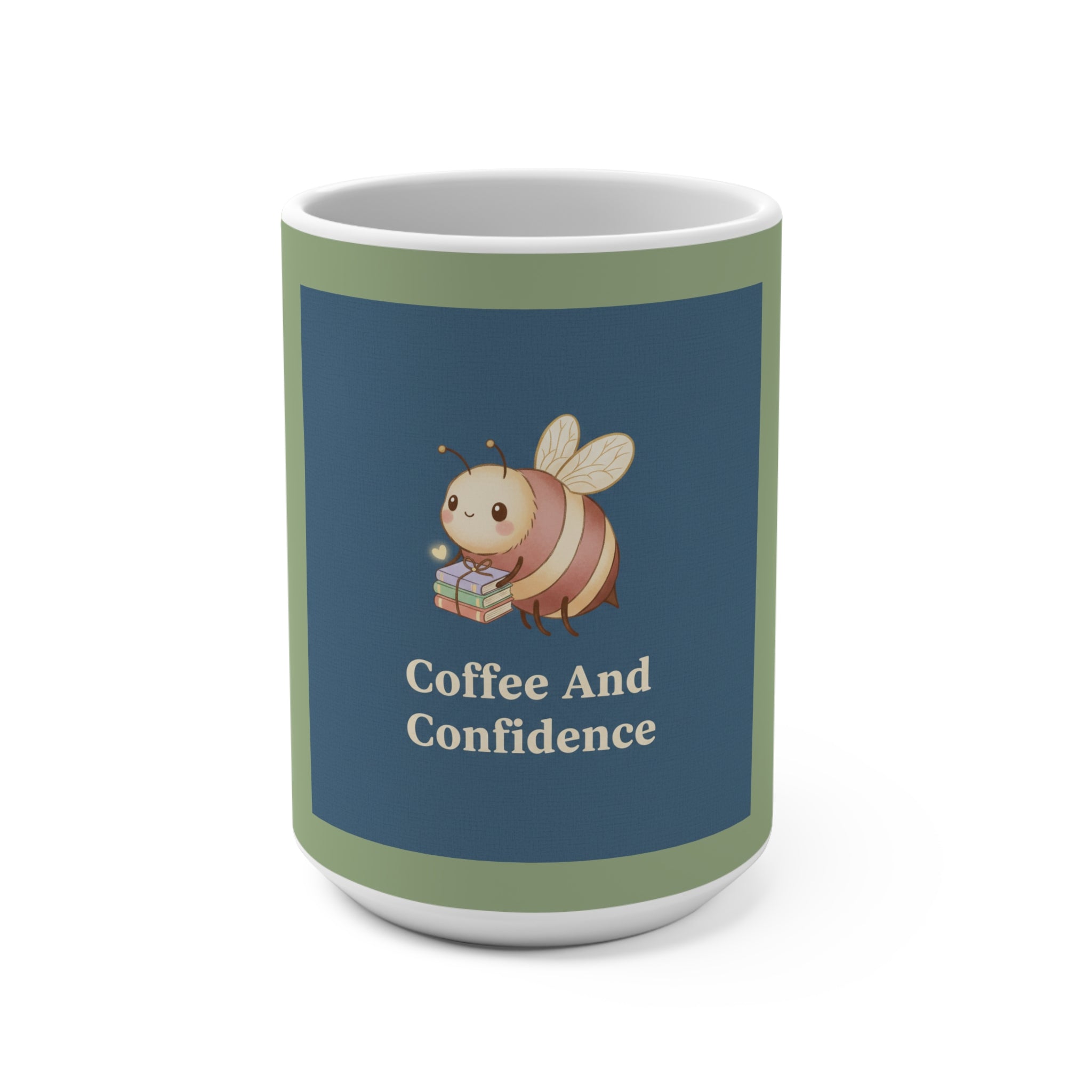 Bee Mug 15oz – Coffee and Confidence