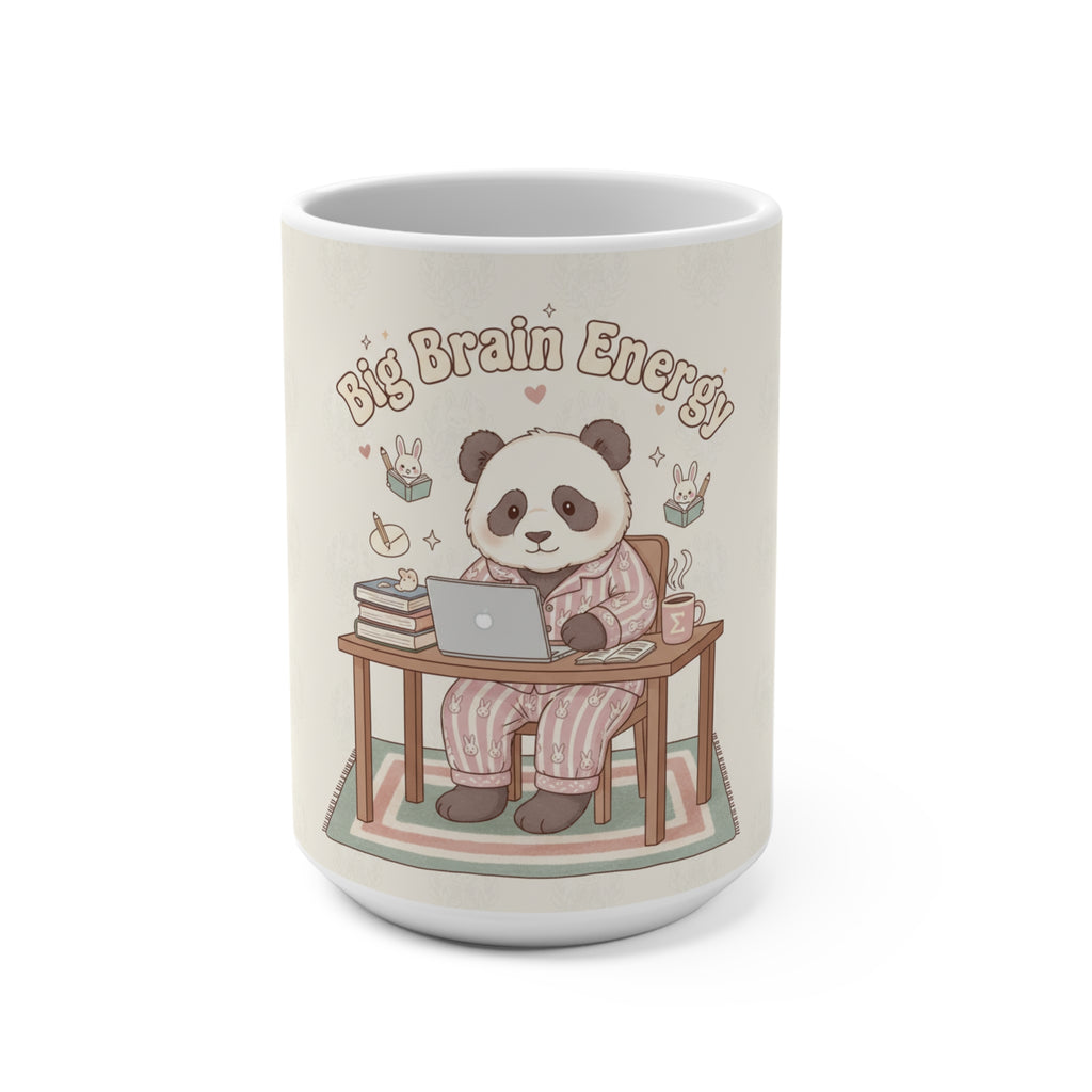 Big Brain Energy Panda Mug 15oz