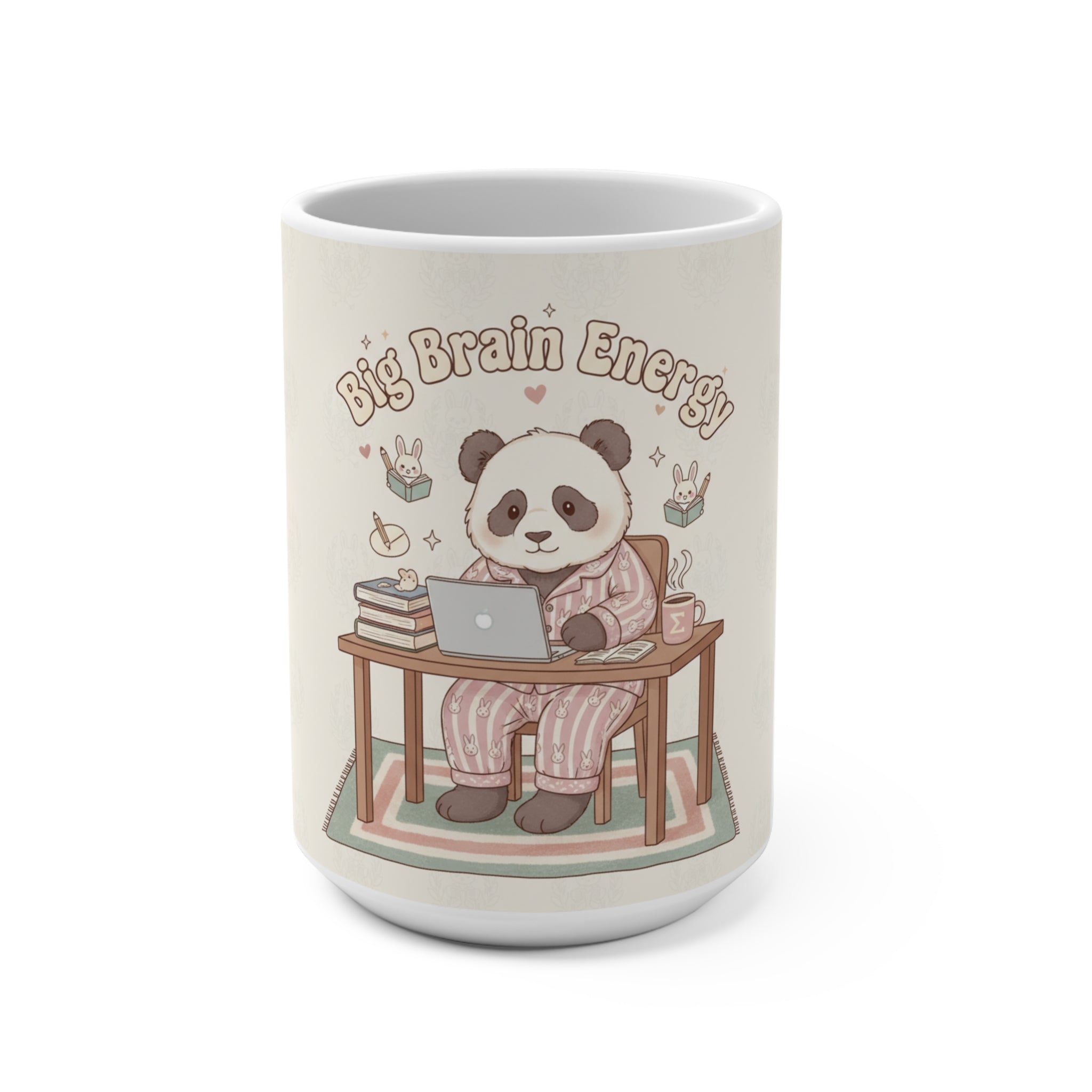 Big Brain Energy Panda Mug 15oz