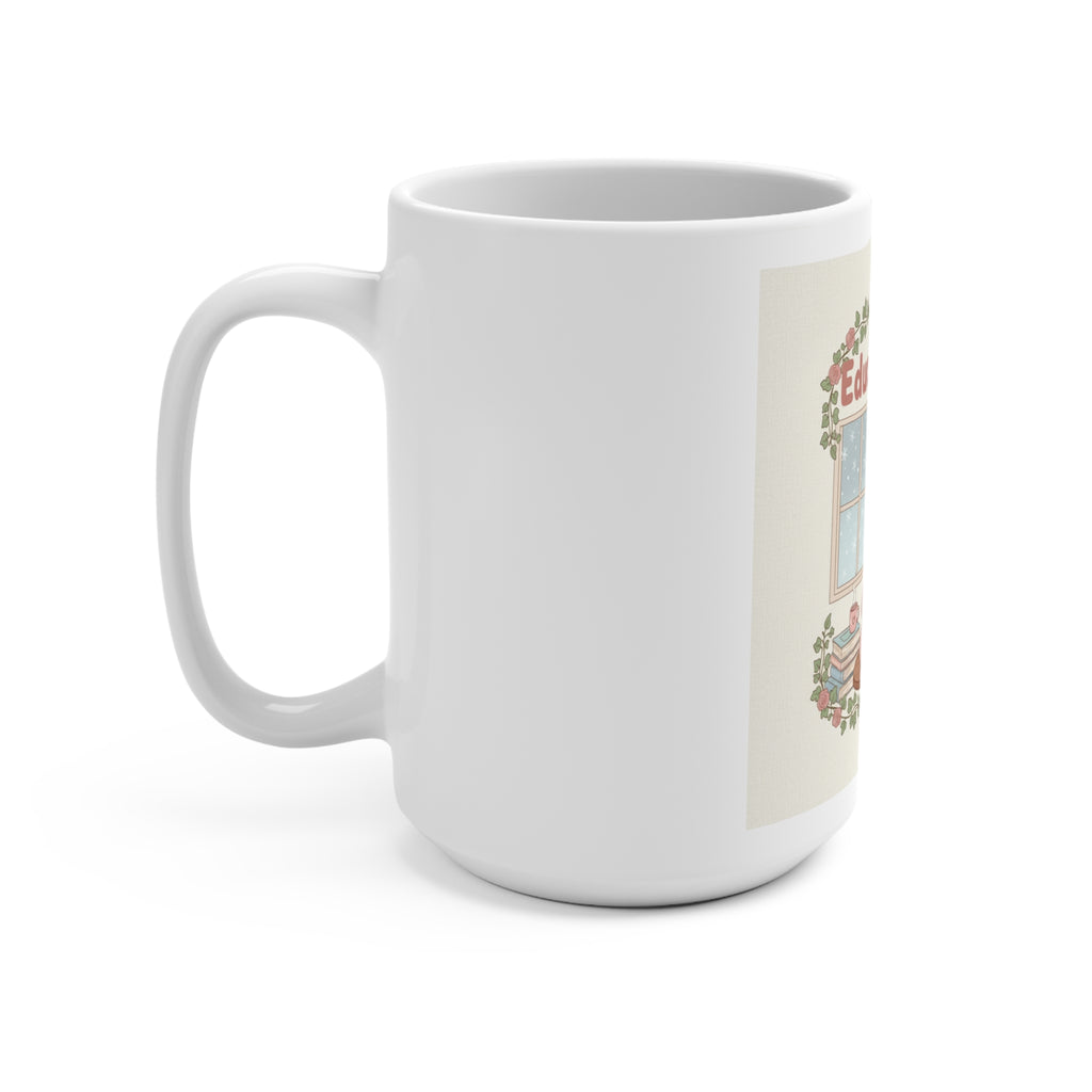 Educated And Cute Panda, giraffe Mug 15oz