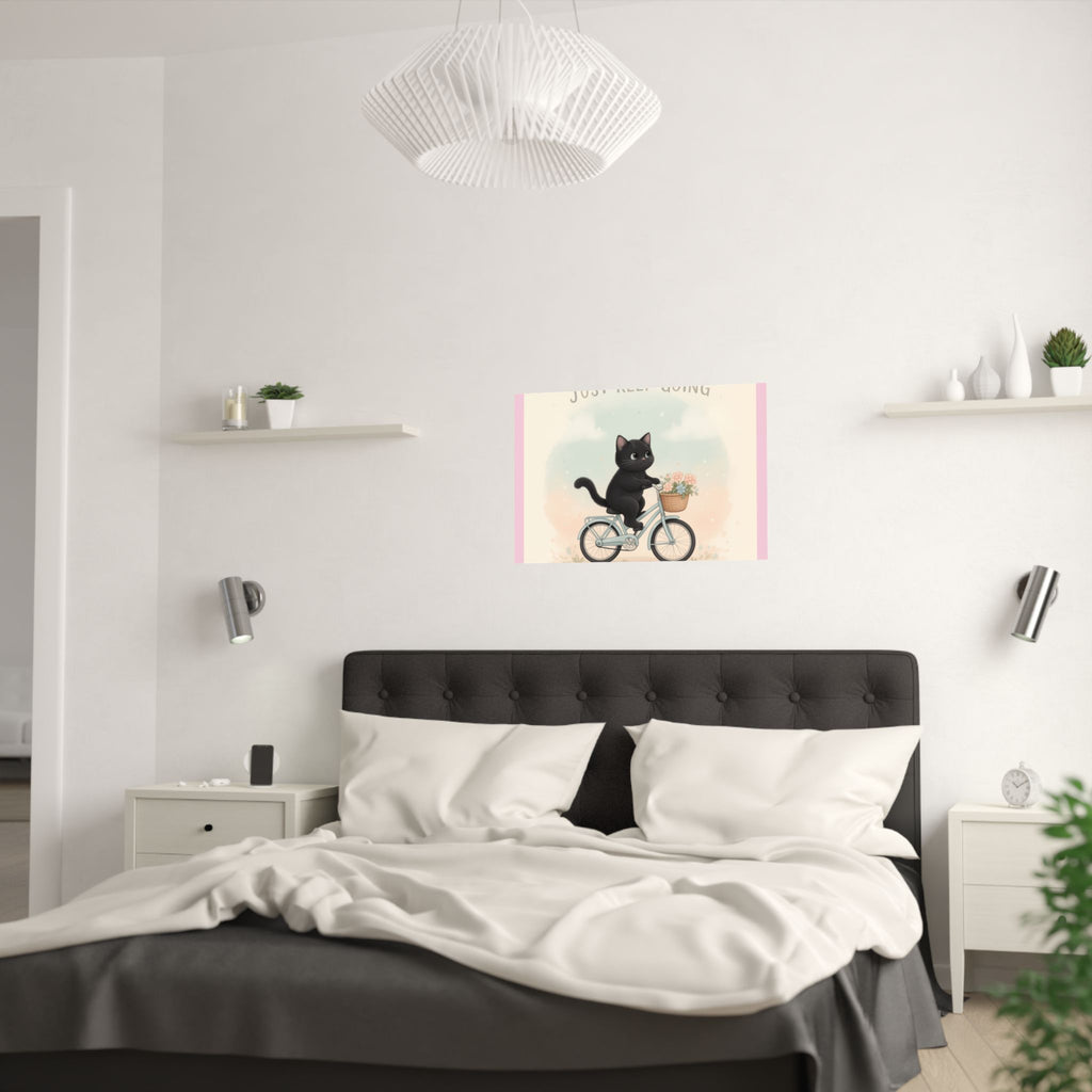 "Design" Black Cat Poster | College Girl Gift | Fashion | KayKay Classics