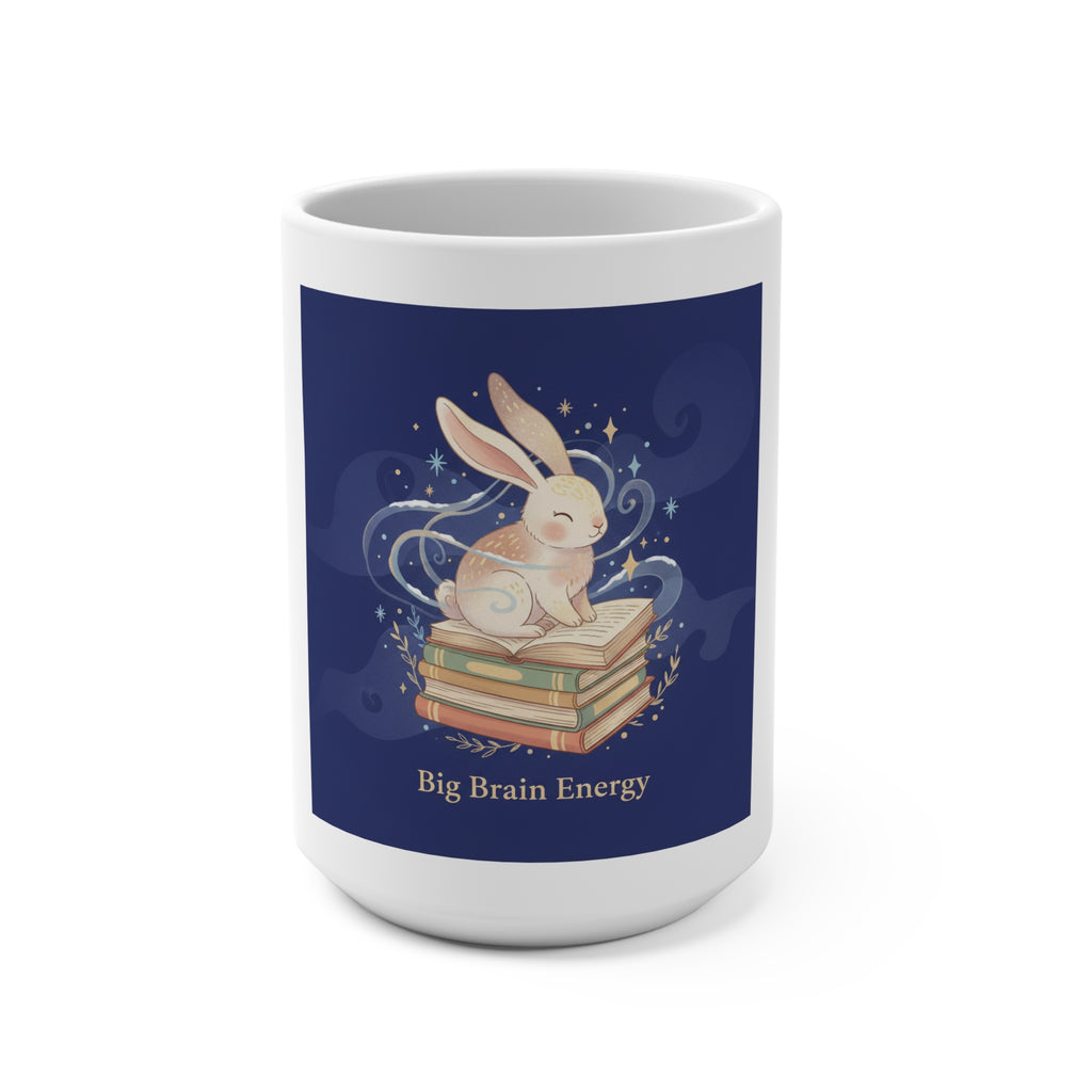 Big Brain Energy Rabbit Mug 15oz