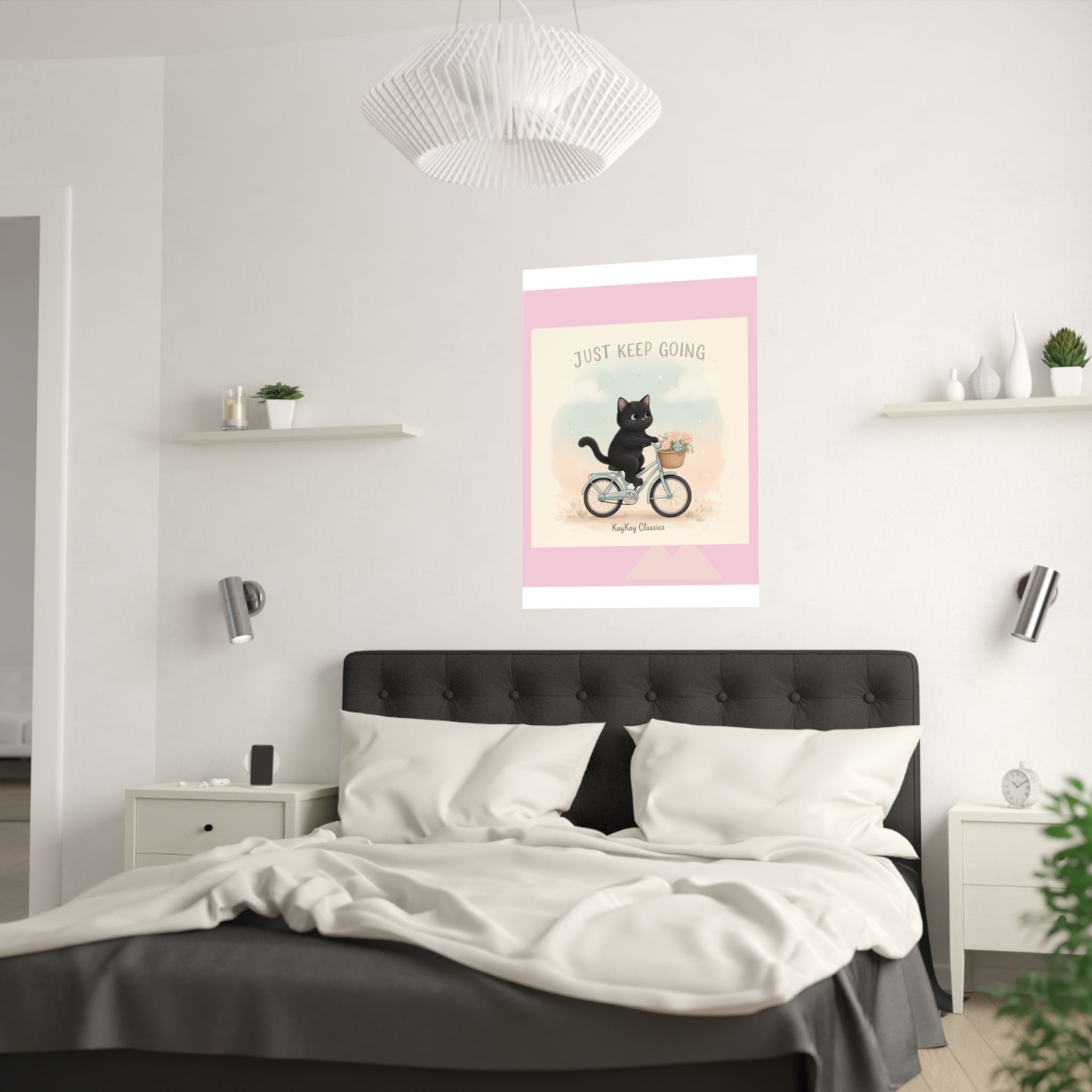 "Design" Black Cat Poster | College Girl Gift | Fashion | KayKay Classics