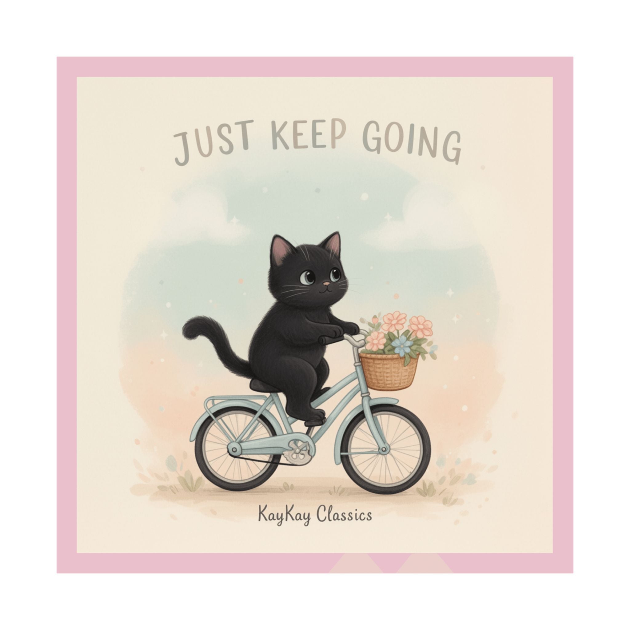 "Design" Black Cat Poster | College Girl Gift | Fashion | KayKay Classics