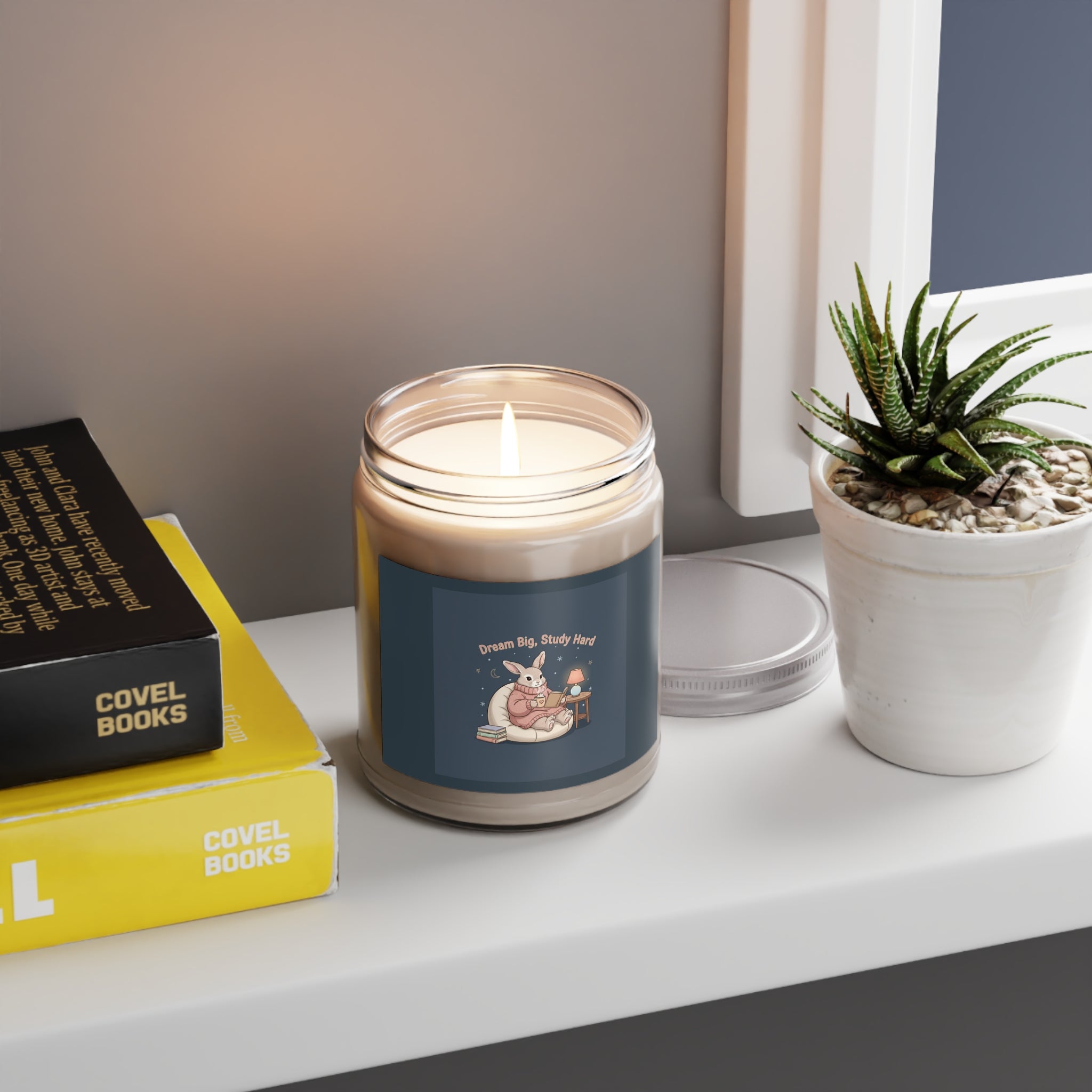 Bunny Scented Candle – Dream Big Study Hard