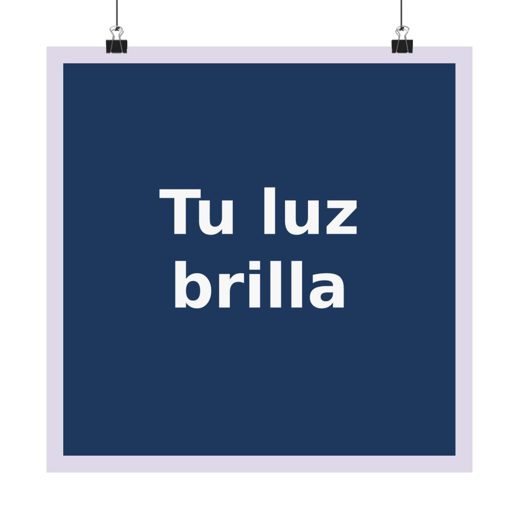 "Tu luz brilla" Black Cat Poster | Trendy Gift for Her | Lifestyle | KayKay Classics
