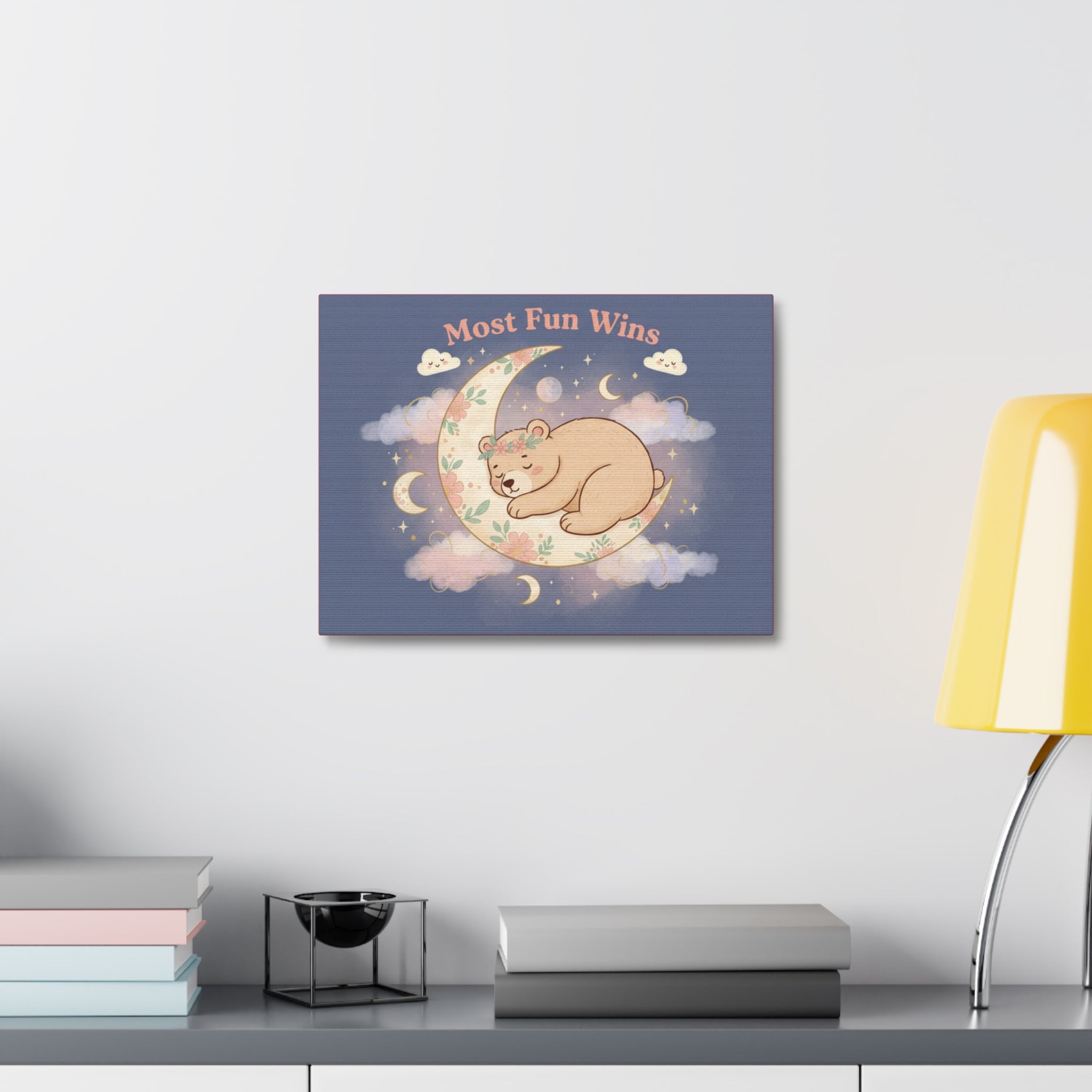 Bear Canvas Print – Most Fun Wins