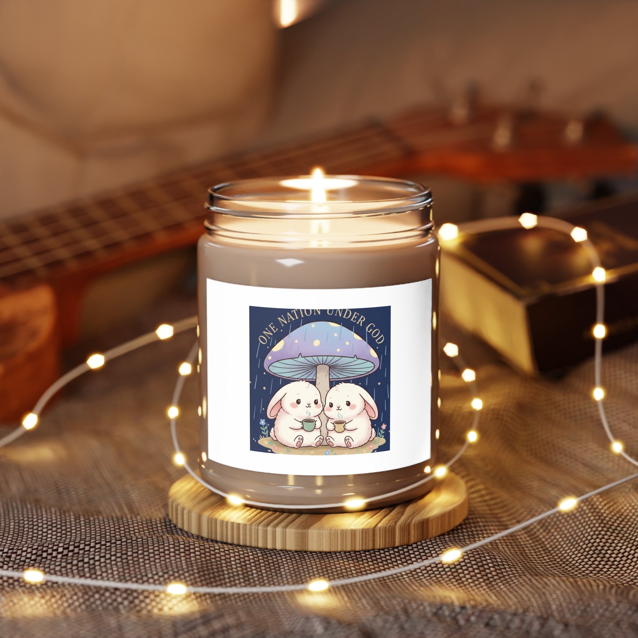 Two Cute Bunnies Scented Candle – One Nation Under God