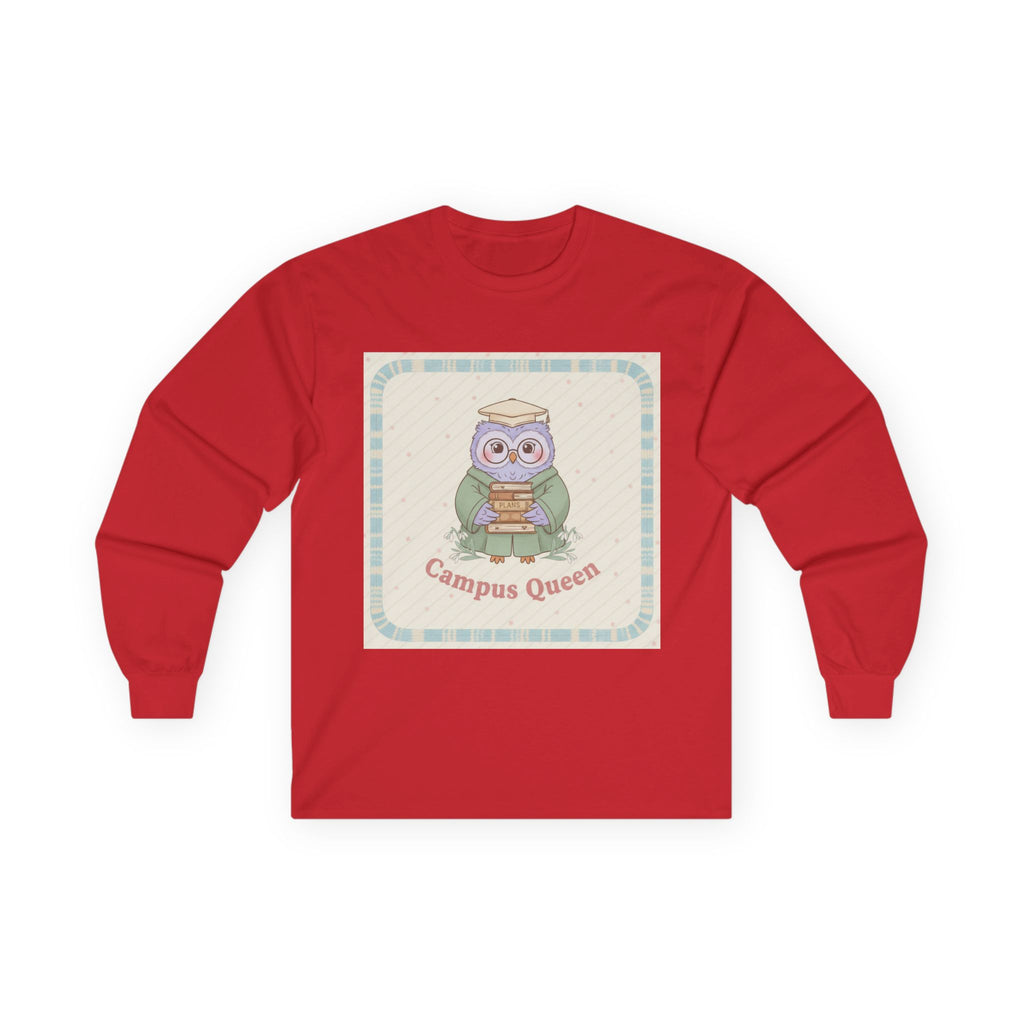 Campus Queen Owl Long Sleeve Tee