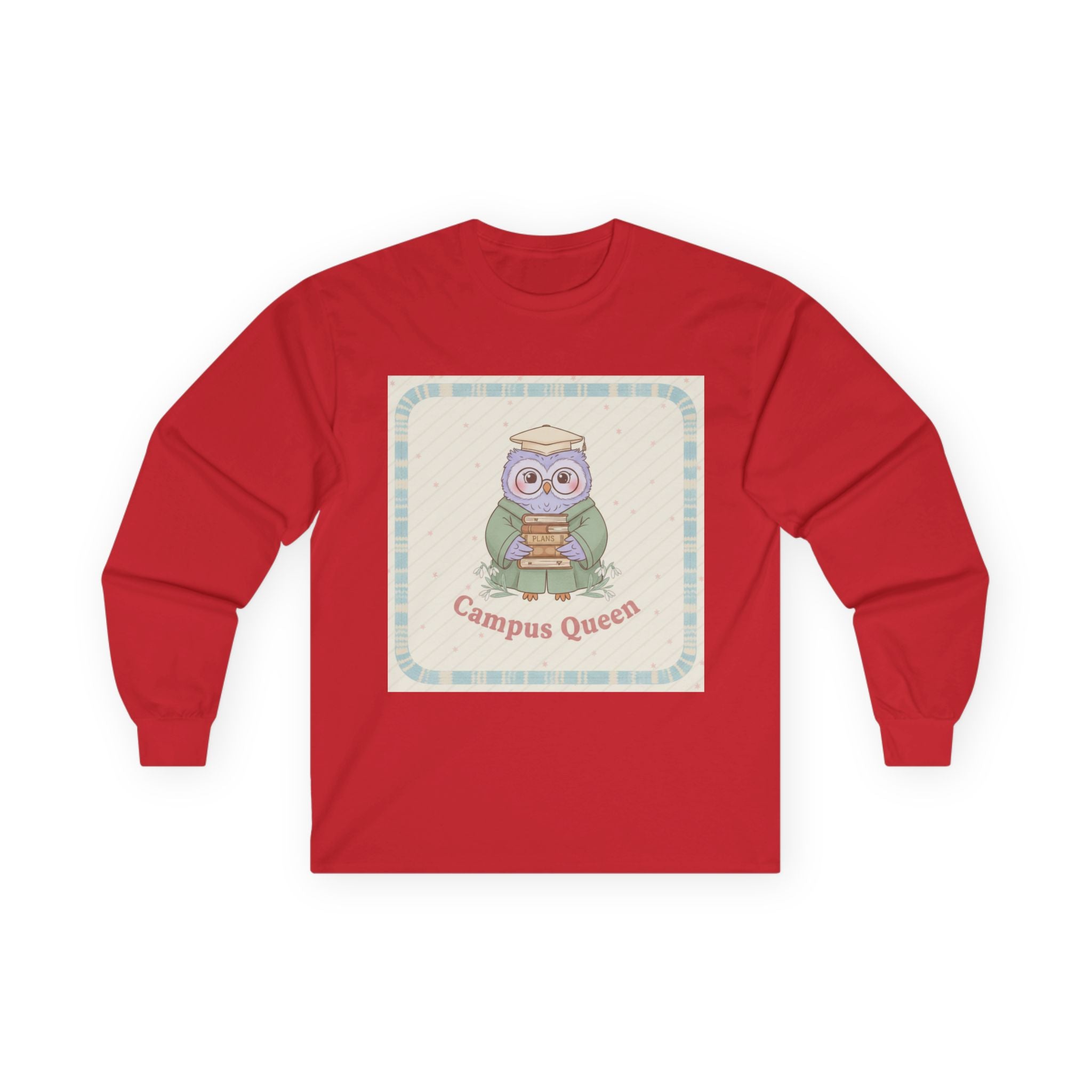 Campus Queen Owl Long Sleeve Tee