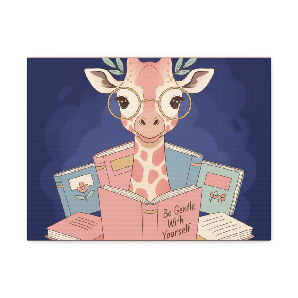 Giraffe Canvas Print – Be Gentle With Yourself