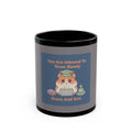 Hamster With Laptop Black Mug 11oz – You Are Allowed to Grow Slowly Grace and