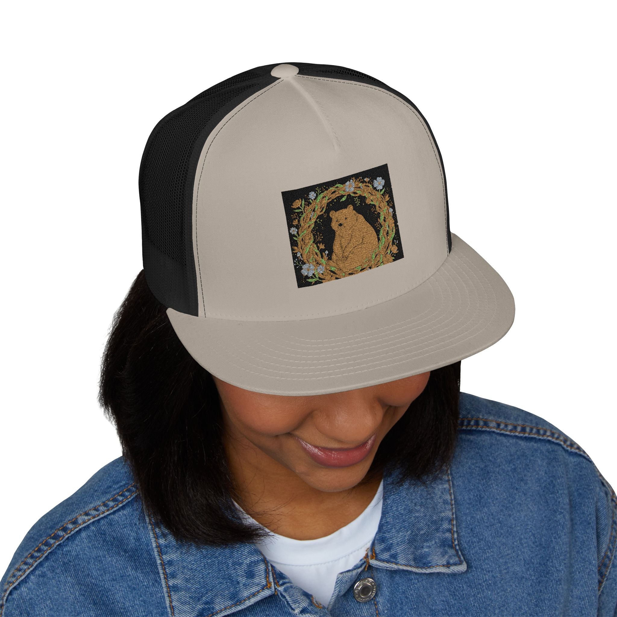 Bear Trucker Cap – Study Buddy Vibes