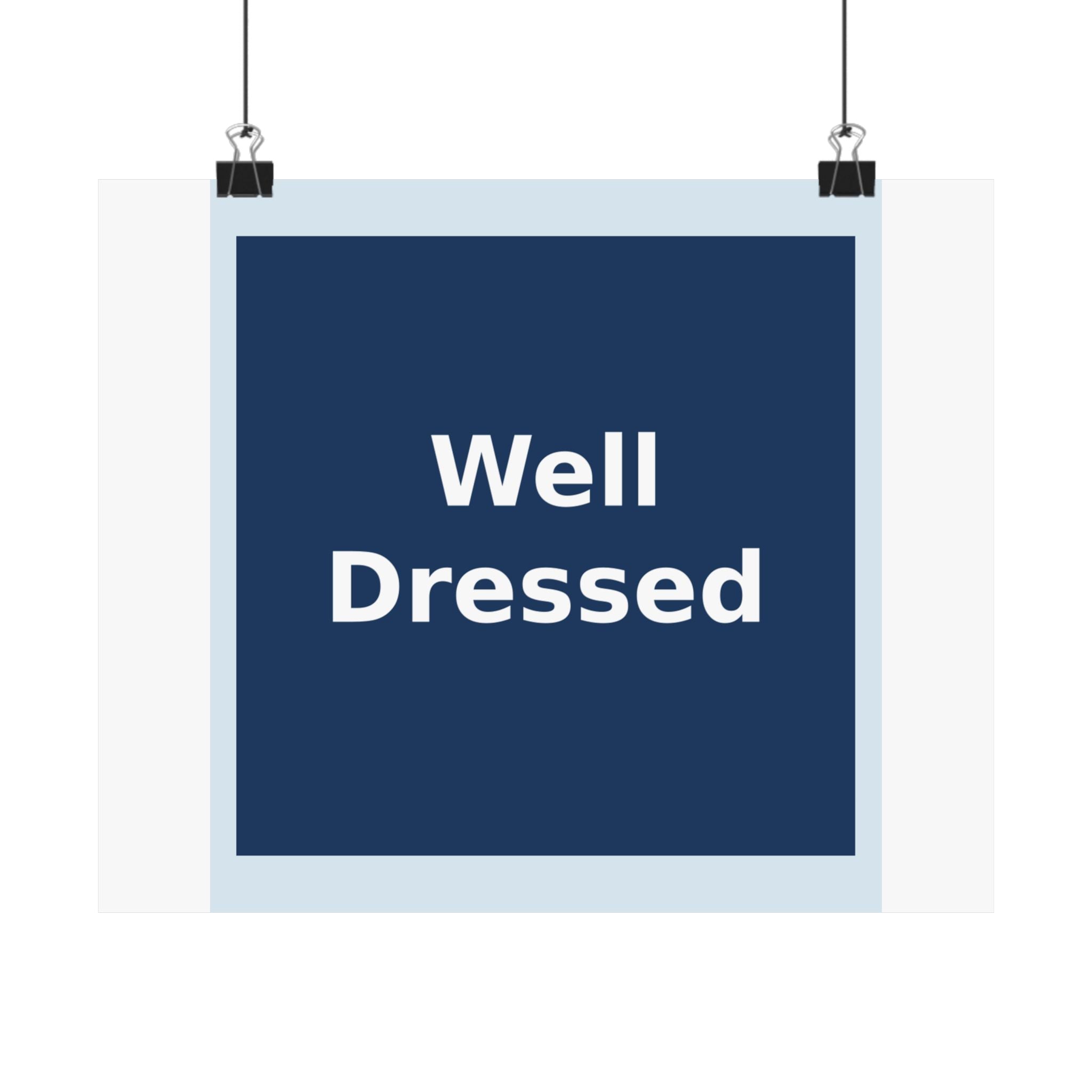 "Well Dressed" Black Cat Poster | Trendy Gift for Her | Lifestyle | KayKay Classics