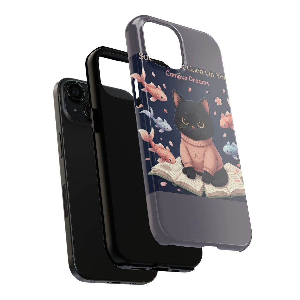 Black Cat Tough Phone Case – Success Looks Good on You Campus Dreams