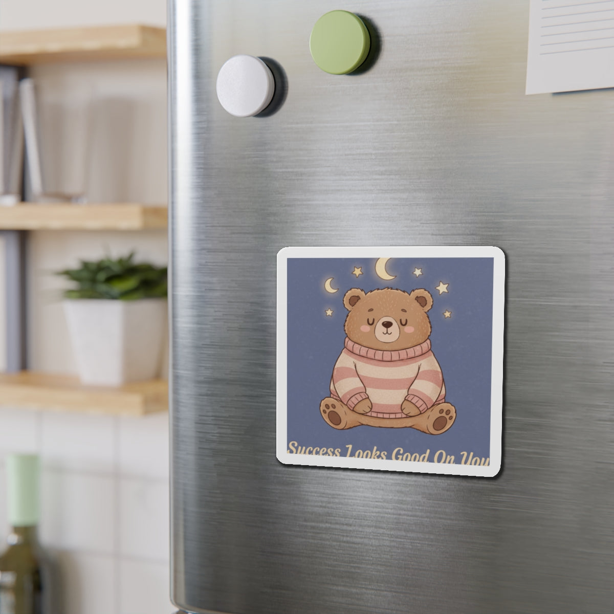Bear Die-Cut Magnet – Success Looks Good on You