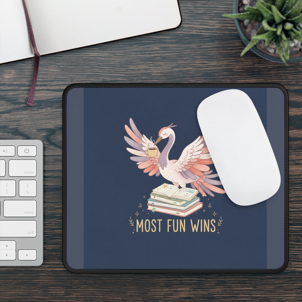 Crane Mouse Pad – Most Fun Wins