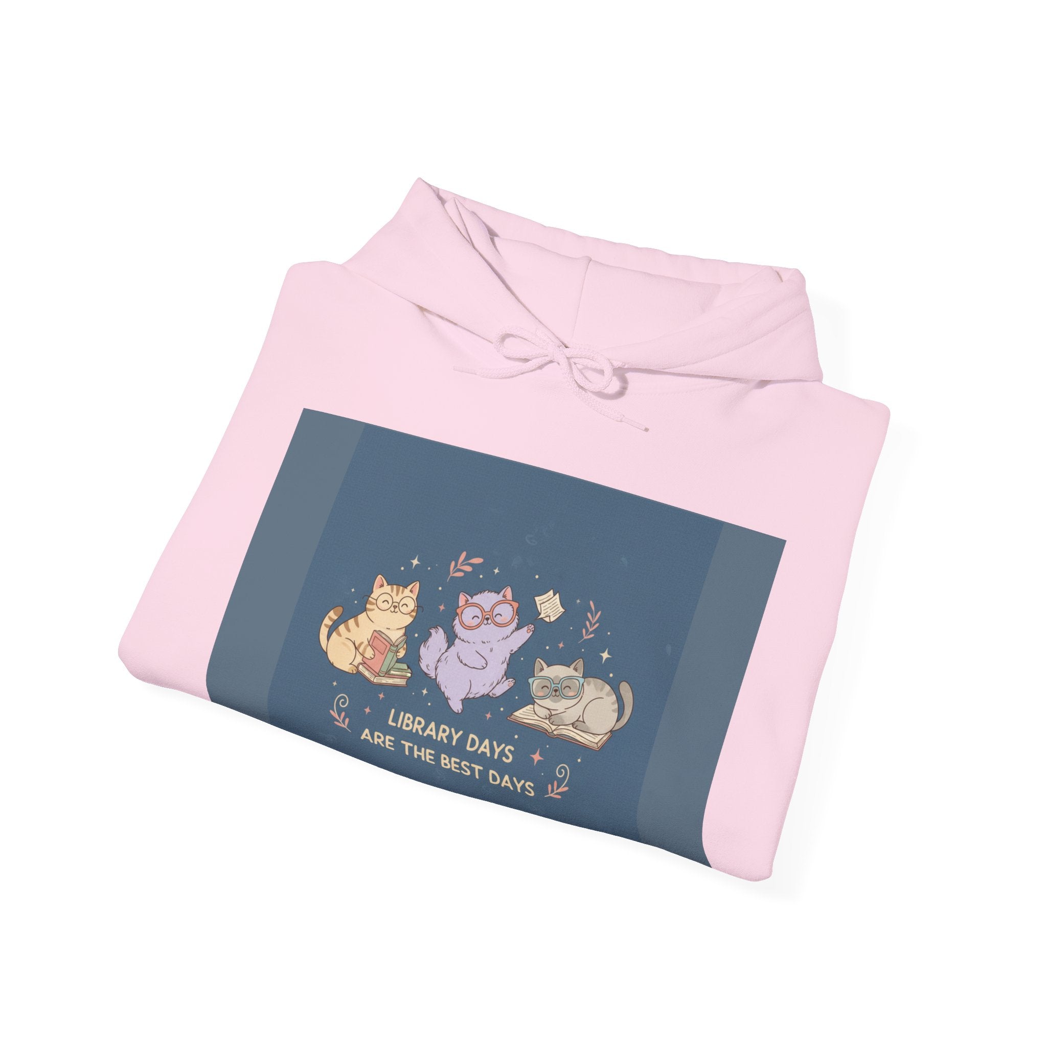 Cats With Glasses Hoodie – Library Days Are the Best Days