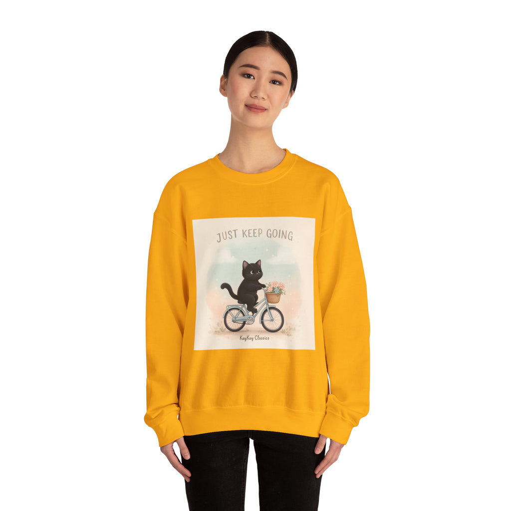 "Design" Black Cat Crewneck | College Girl Gift | Fashion | KayKay Classics