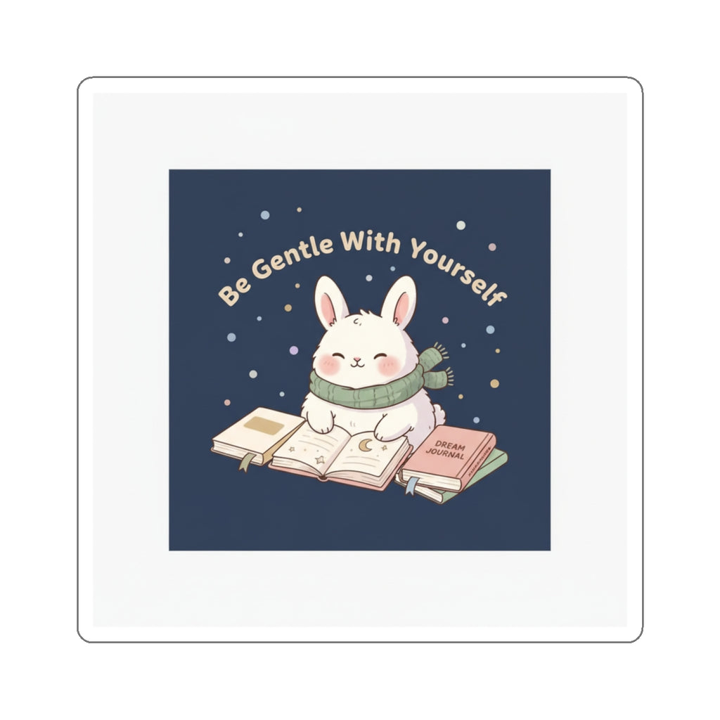 Rabbit Die-Cut Sticker – Be Gentle With Yourself