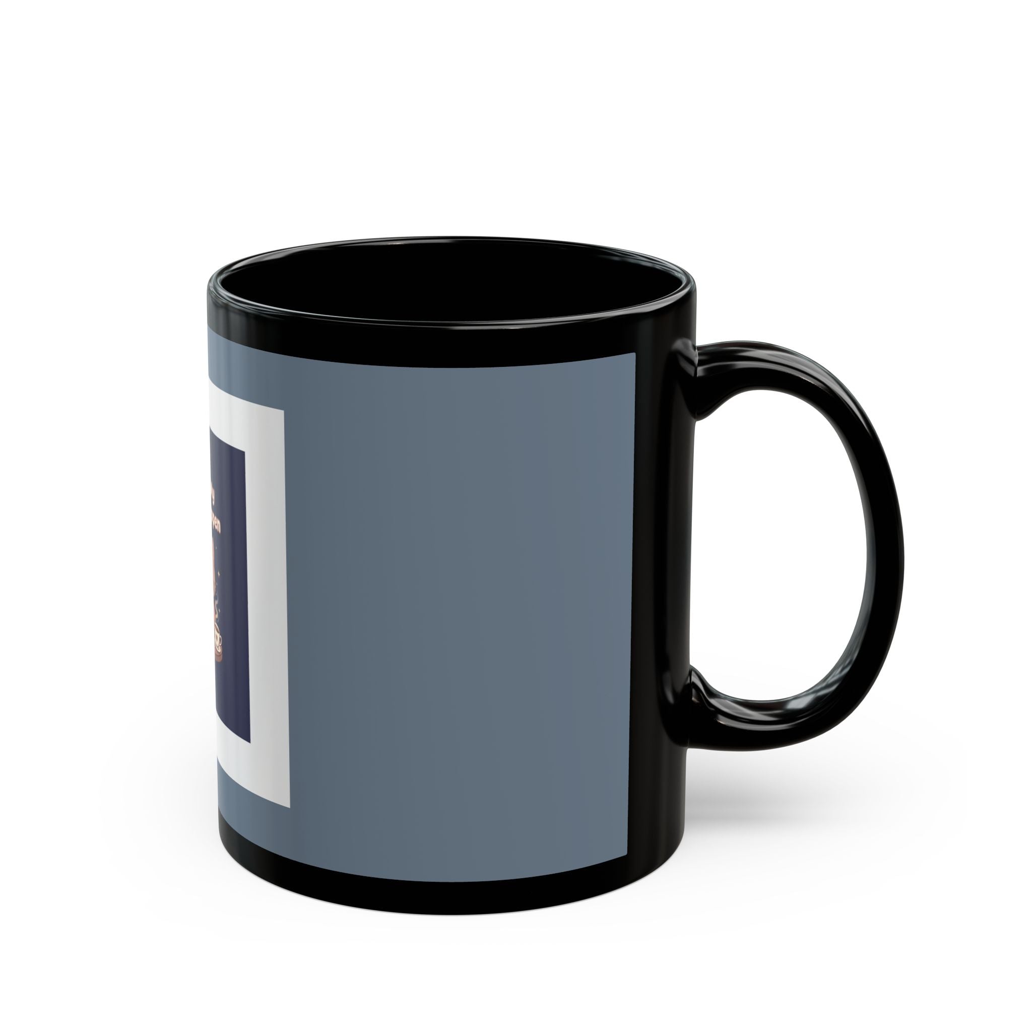 Cat Black Mug 11oz – Making My Dreams Happen