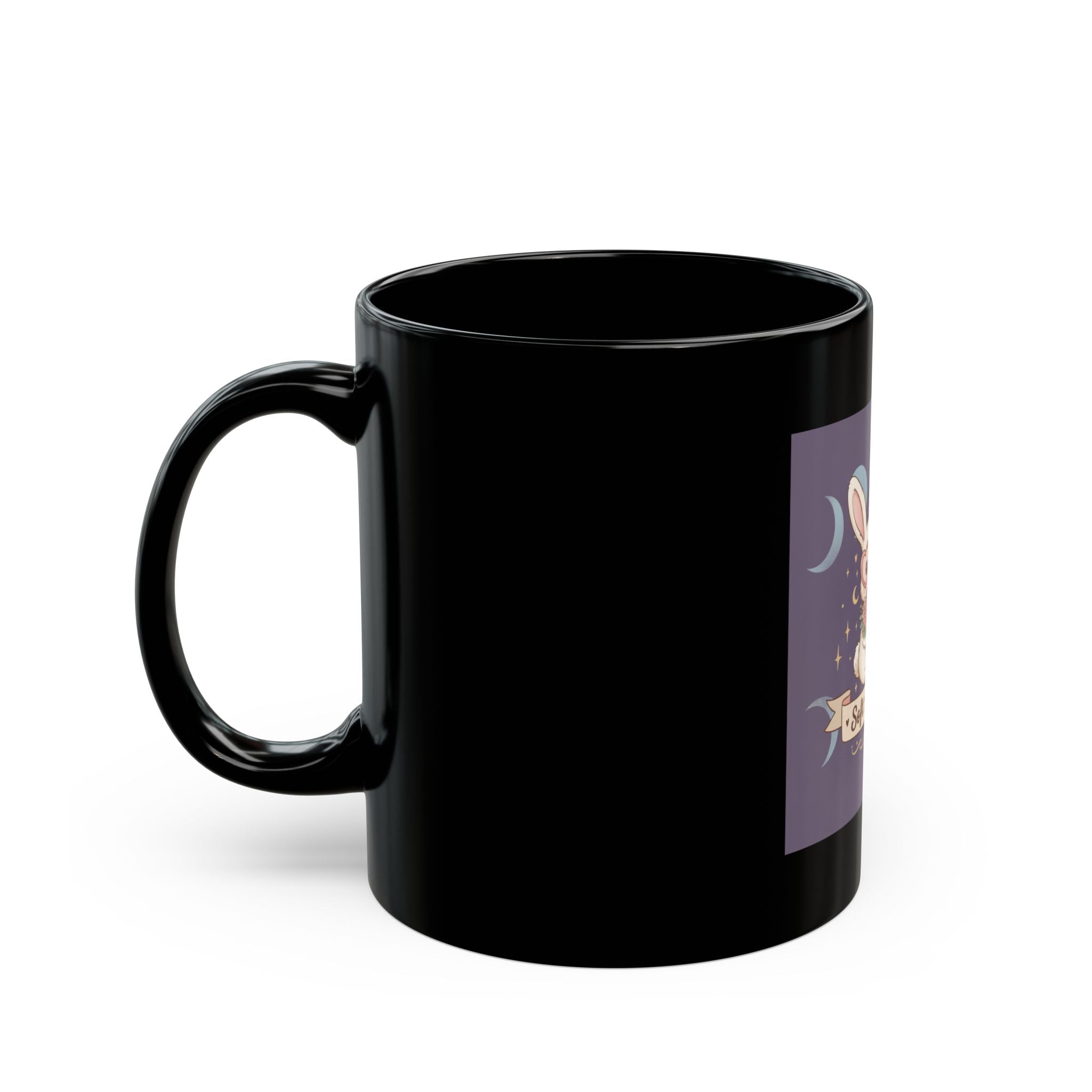 Soft Life Scholar Black Mug 11oz