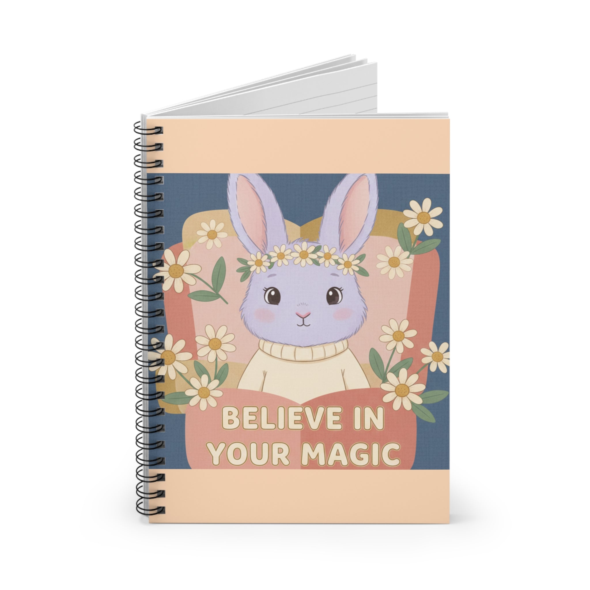 Bunny Spiral Notebook – Believe in Your Magic
