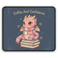 Dragon Mouse Pad – Coffee and Confidence