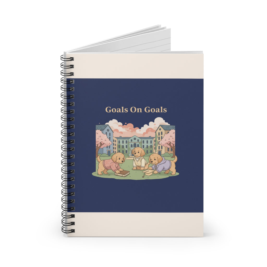 Goals on Goals Spiral Notebook – Home Decor