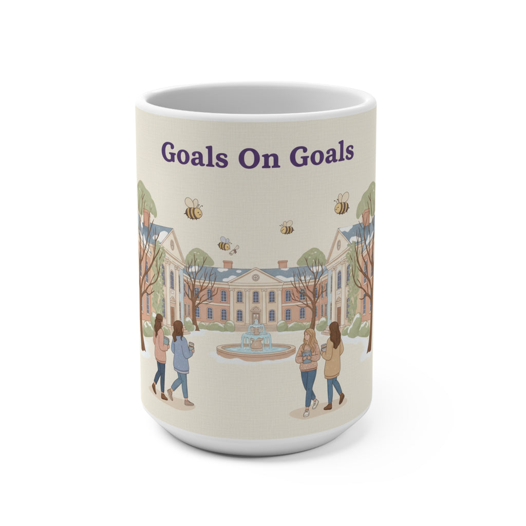 Goals On Goals Bees Mug 15oz