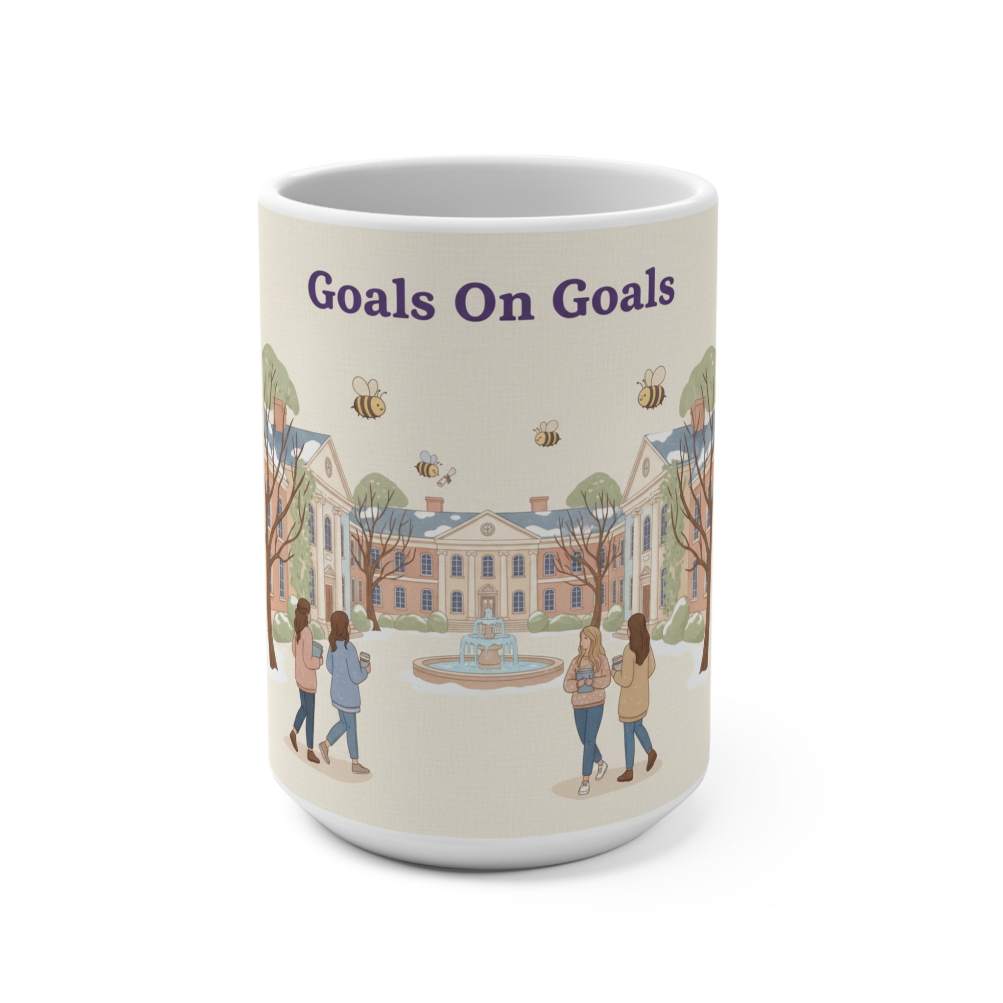 Goals On Goals Bees Mug 15oz