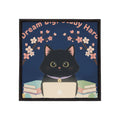 Black Cat Iron-On Patch – Dream Big Study Hard