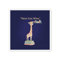 Giraffe Die-Cut Magnet – Most Fun Wins