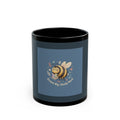 Bee Black Mug 11oz – Dream Big Study Hard