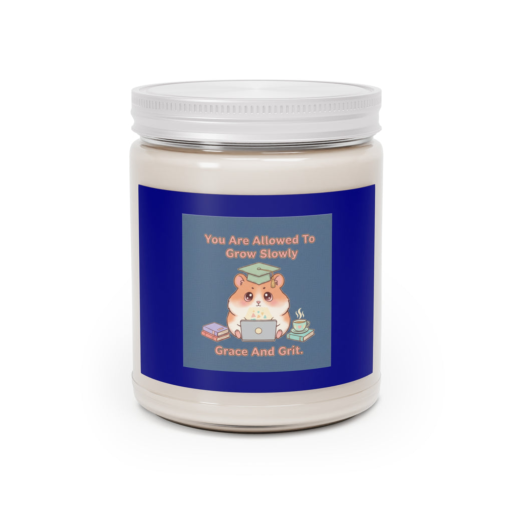 Hamster With Laptop Scented Candle – You Are Allowed to Grow Slowly Grace and