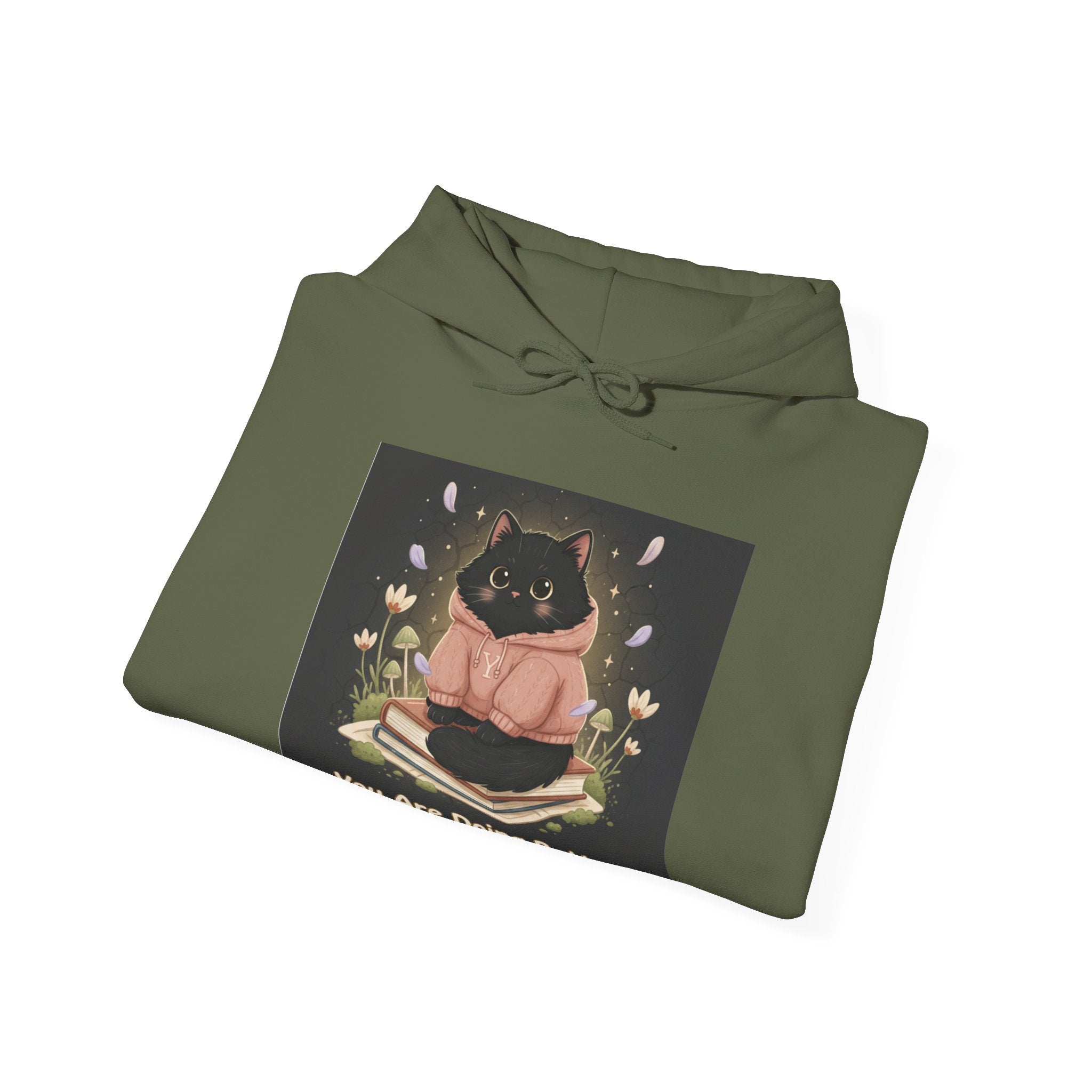 Black Cat Hoodie – You Are Doing Better Than You Think