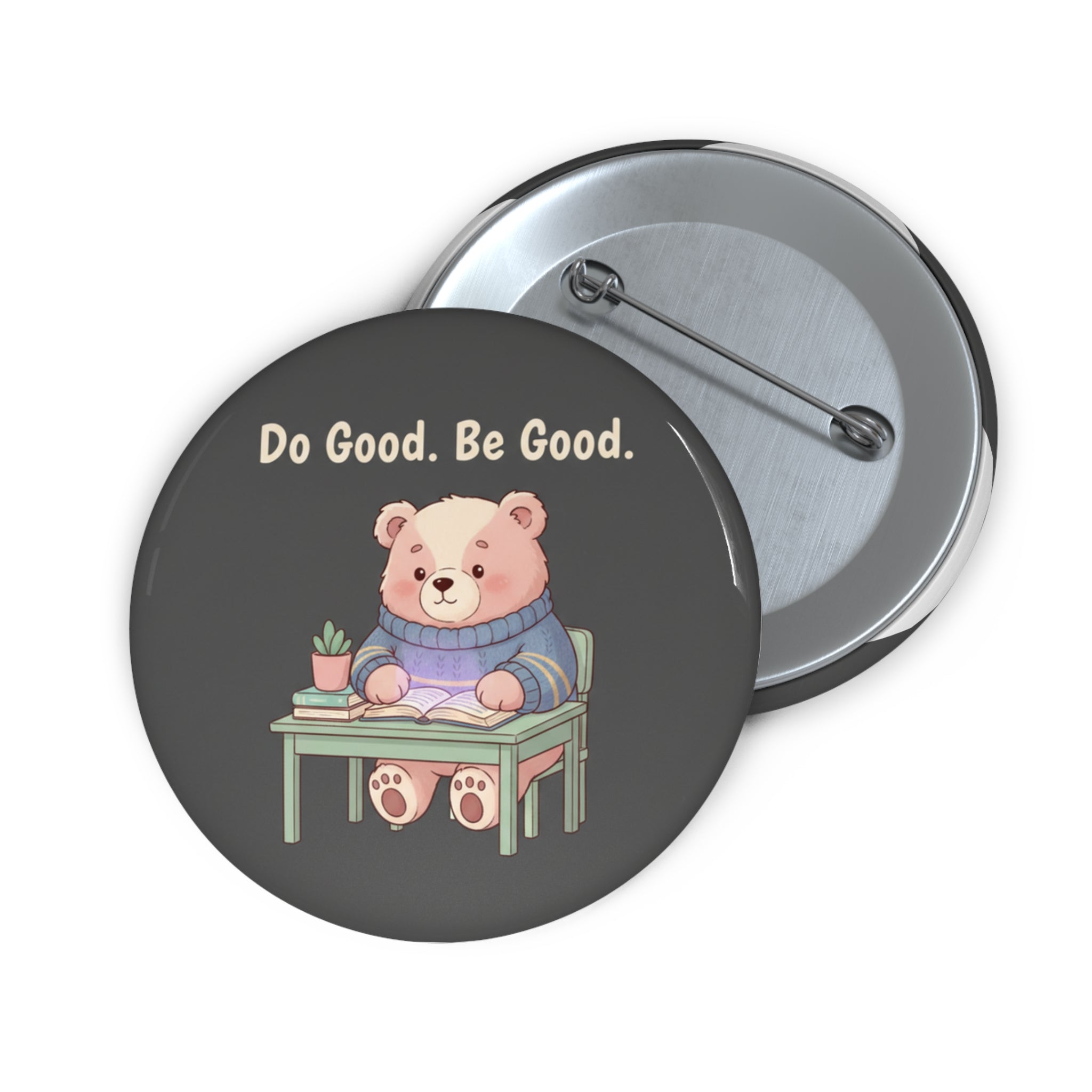 Bear Pin Button – Do Good Be Good