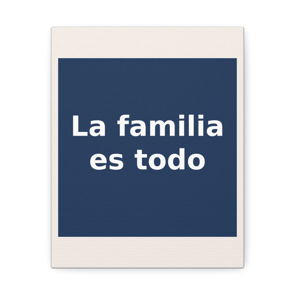 "La familia es todo" Black Cat Canvas | College Girl Gift | Fashion | KayKay Classics