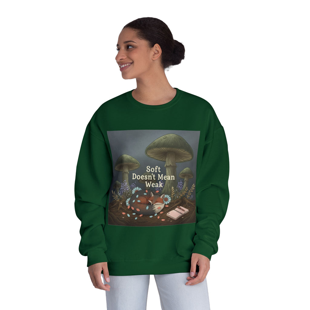 Fox Crewneck Sweatshirt – Soft Doesnt Mean Weak