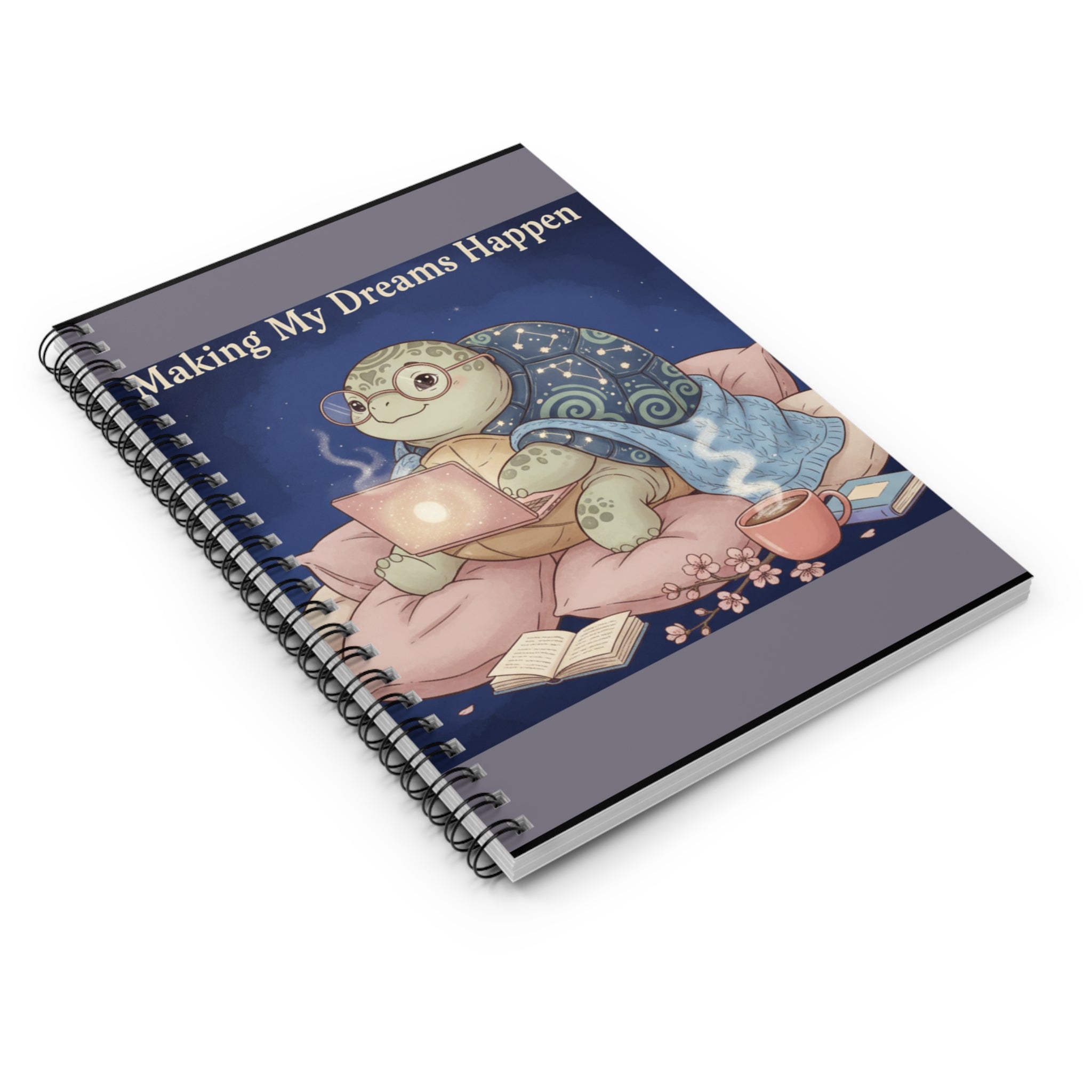 Turtle Spiral Notebook – Making My Dreams Happen