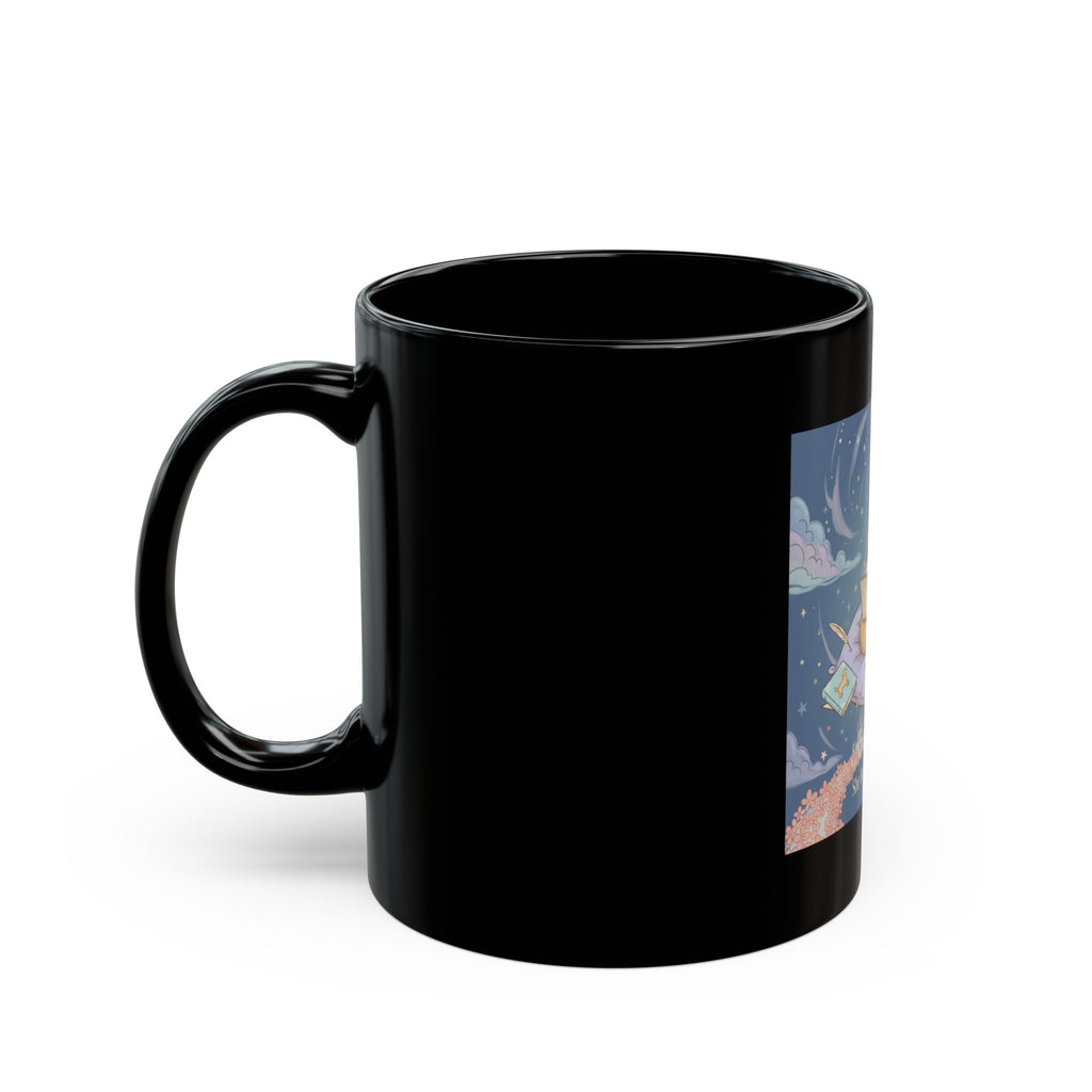 She Believed She Could Hamster Black Mug 11oz