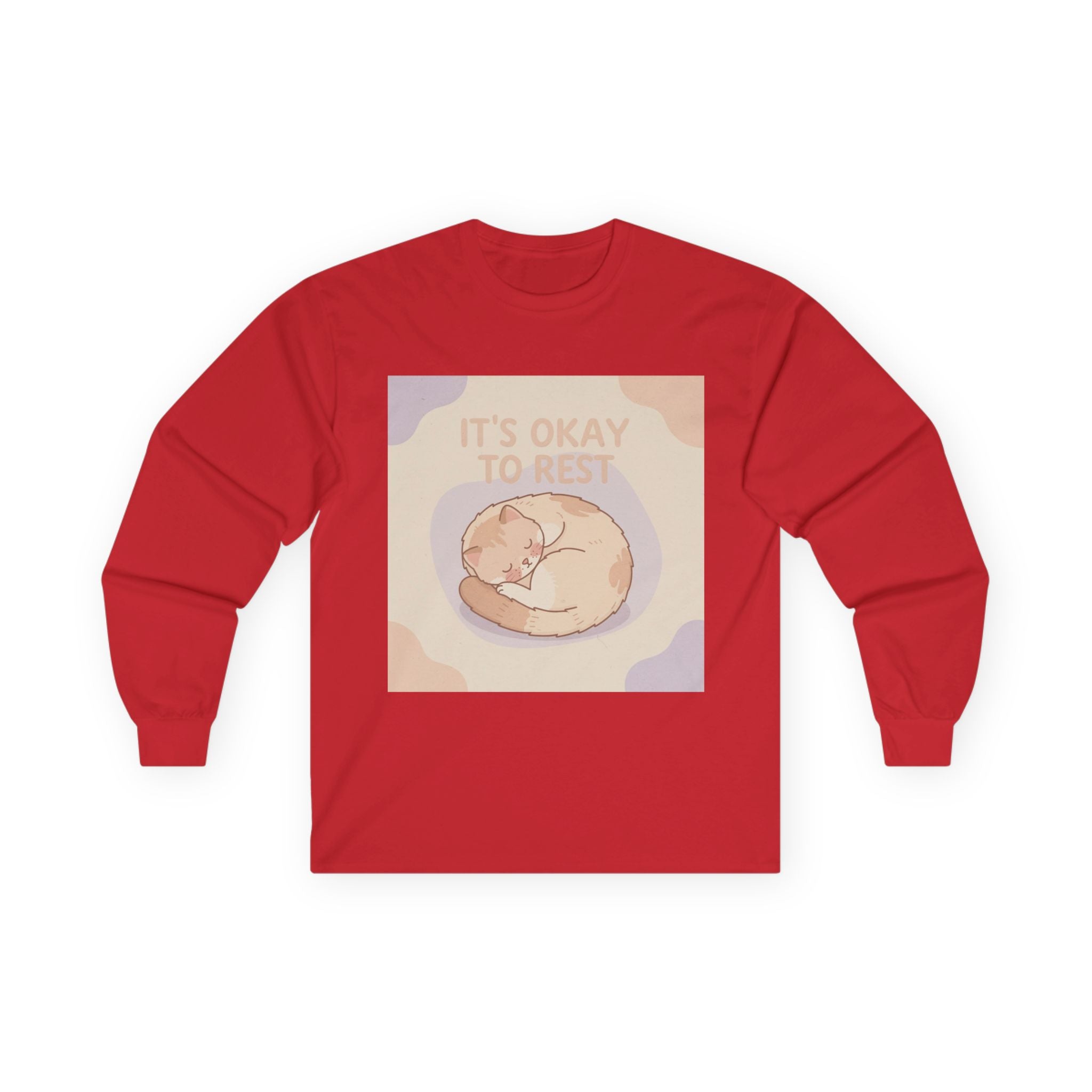 ITS OKAY TO REST Cat Long Sleeve Tee