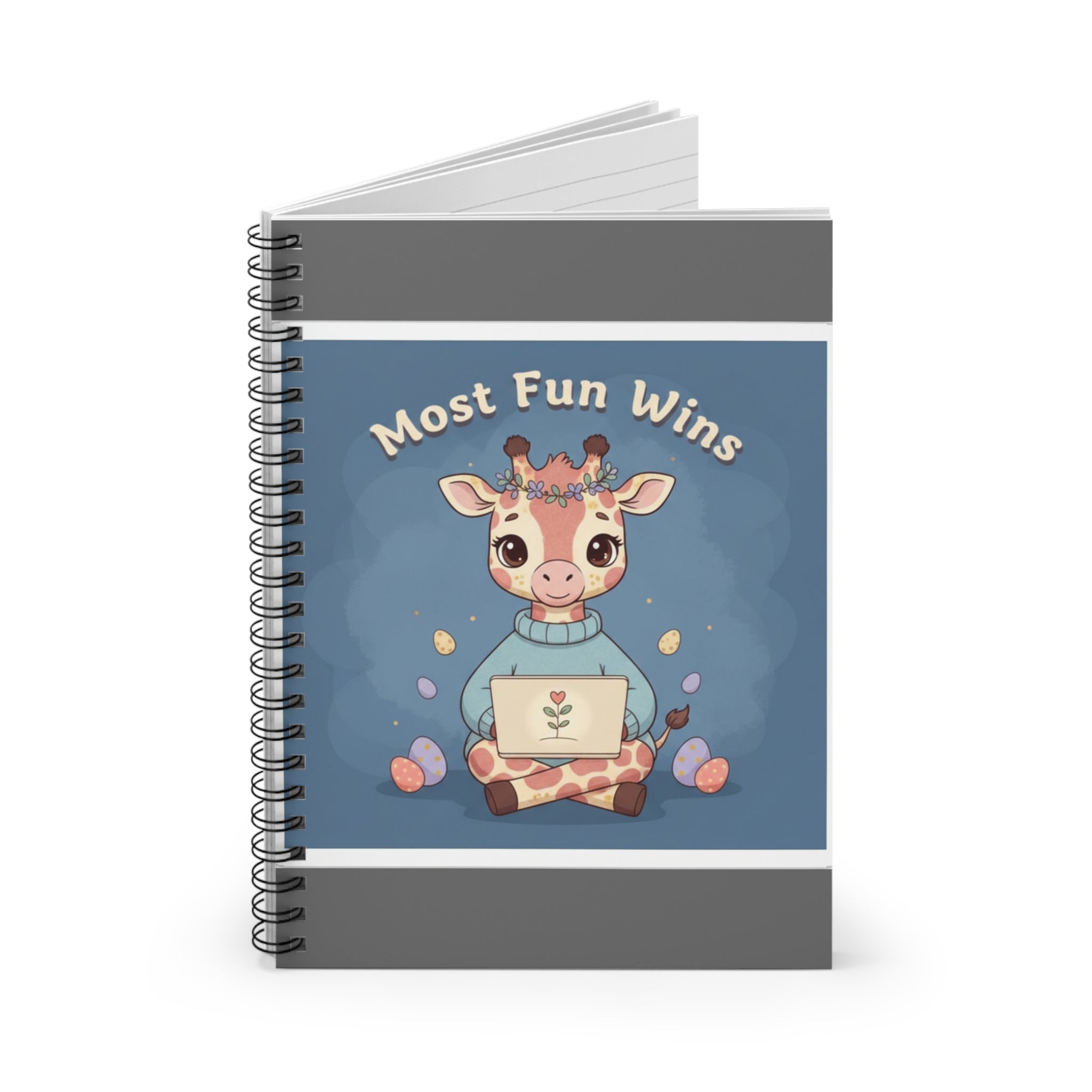 Giraffe Spiral Notebook – Most Fun Wins