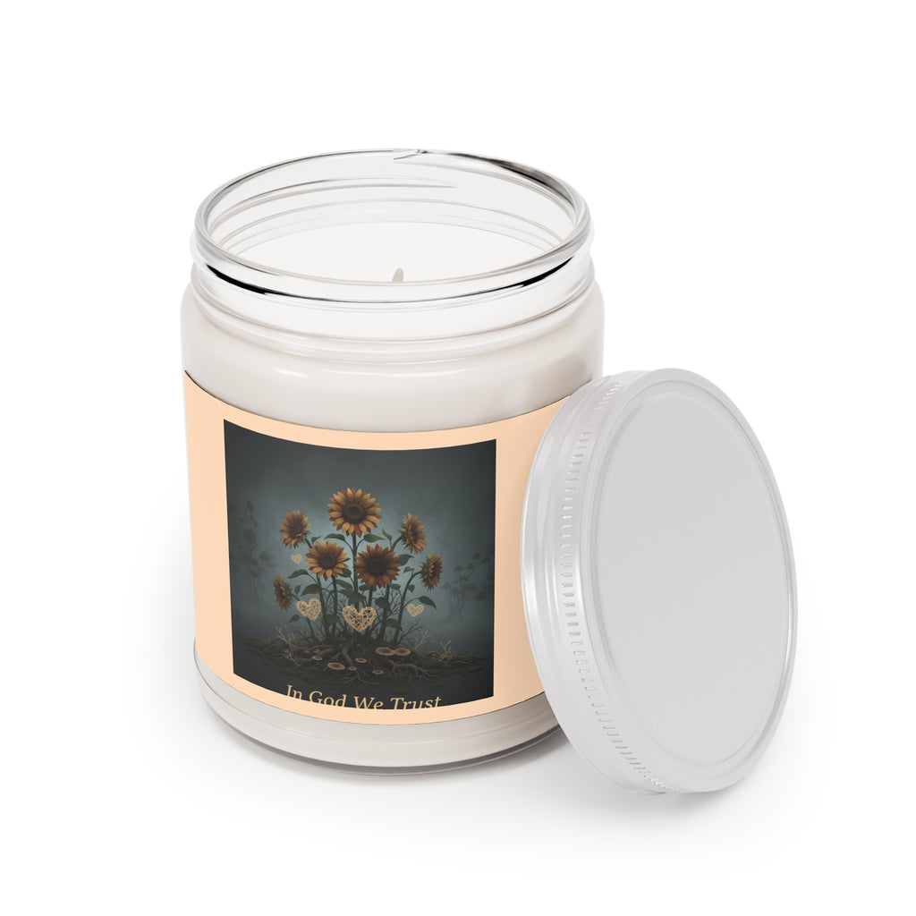 Sunflowers Scented Candle – In God We Trust