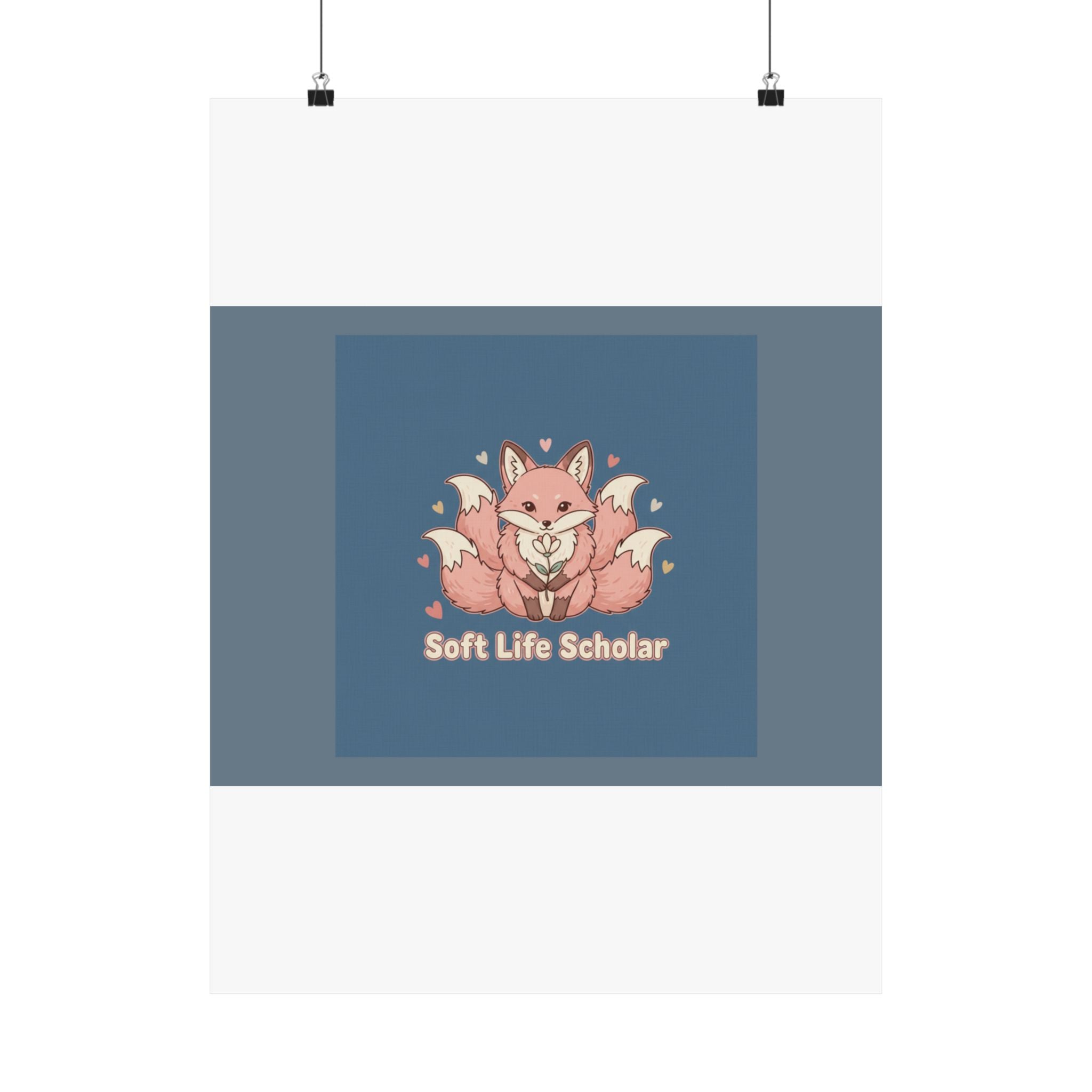 Kitsune Poster – Soft Life Scholar