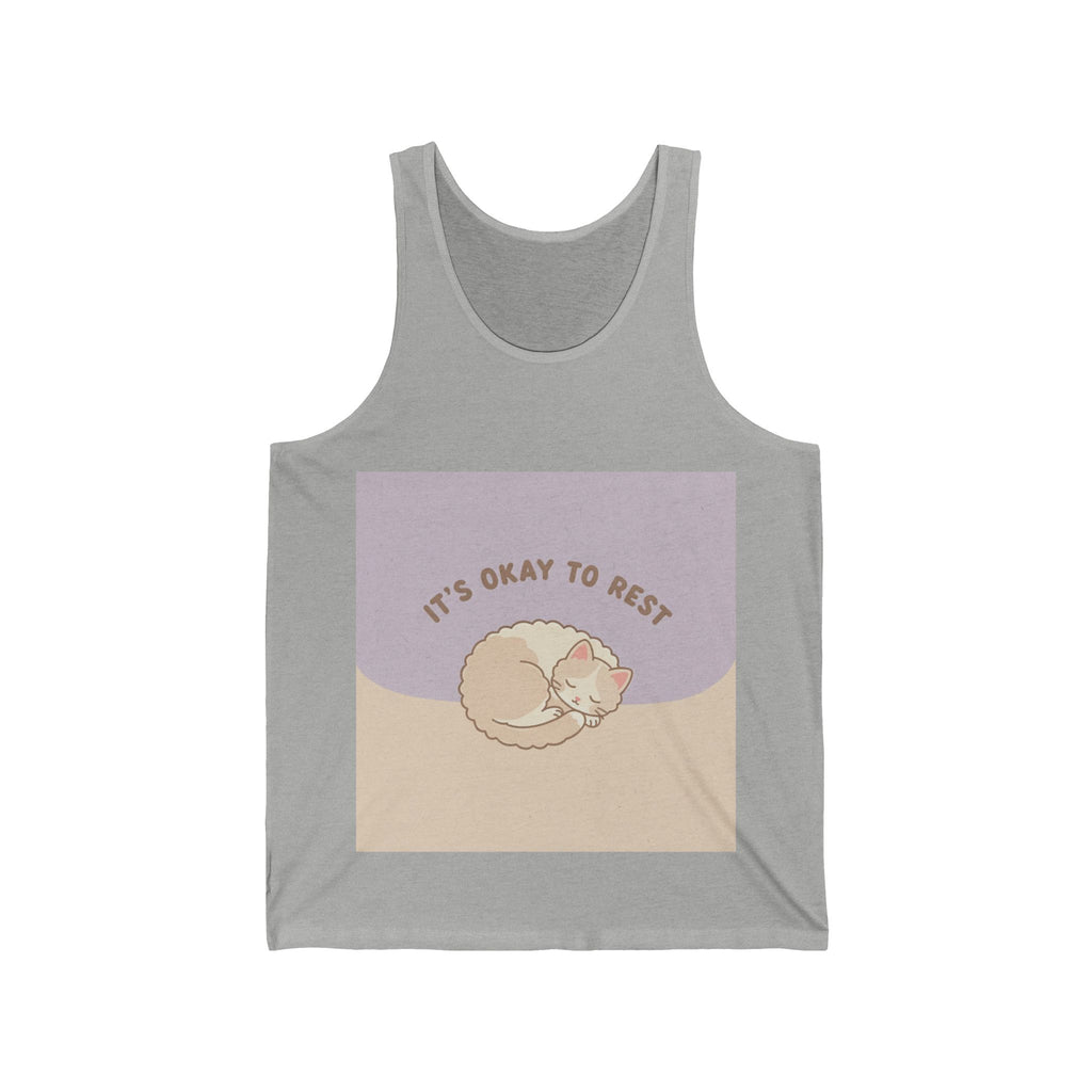 ITS OKAY TO REST Cat Tank Top