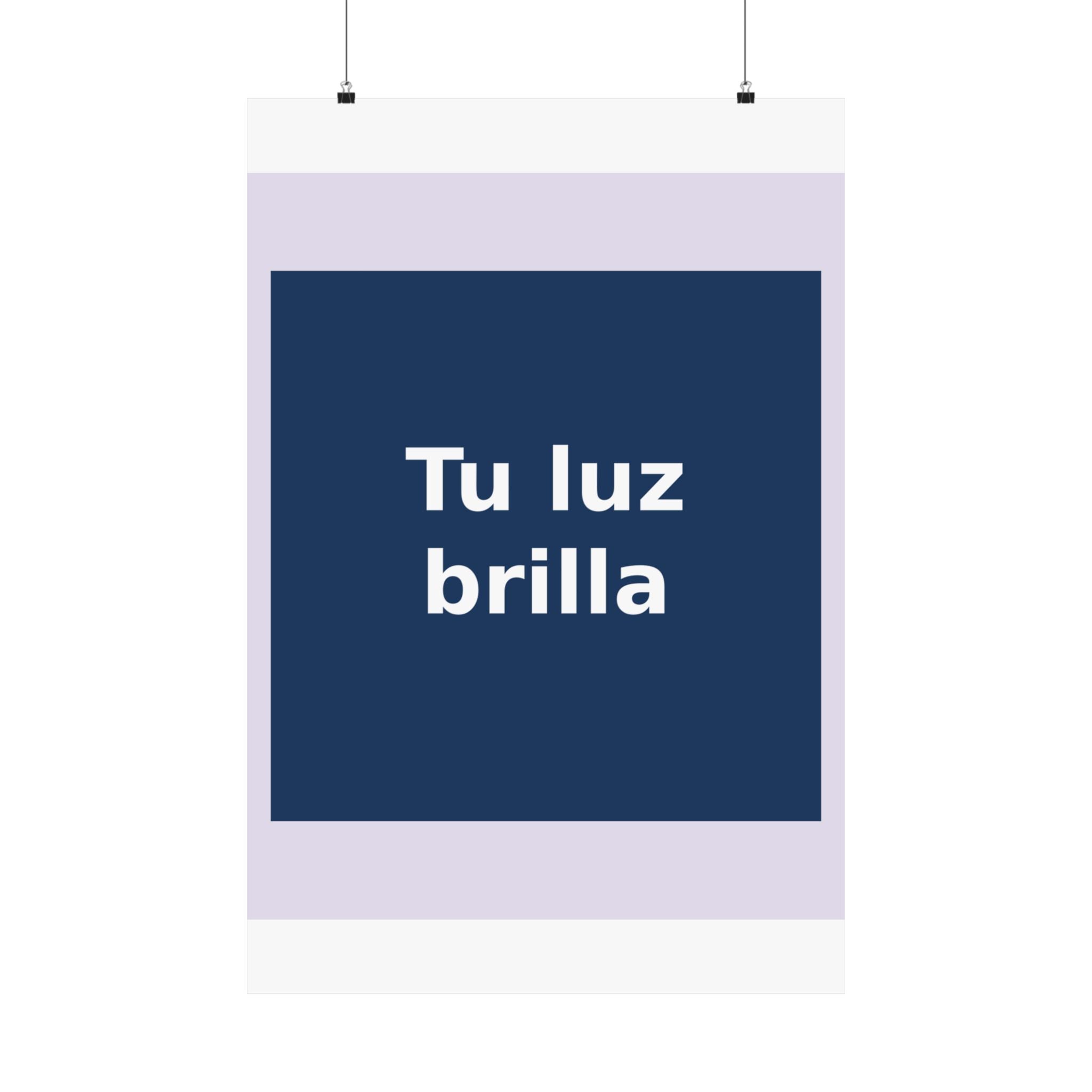 "Tu luz brilla" Black Cat Poster | Trendy Gift for Her | Lifestyle | KayKay Classics